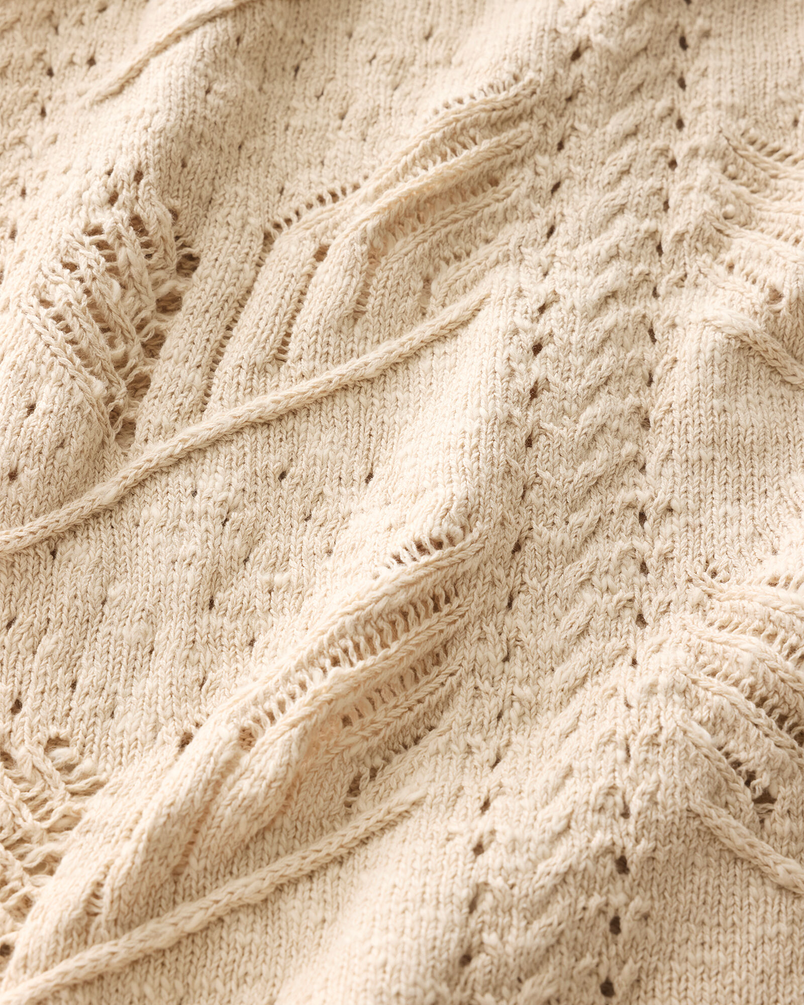 Organic Cotton Pointelle Stitch Sweater Cami