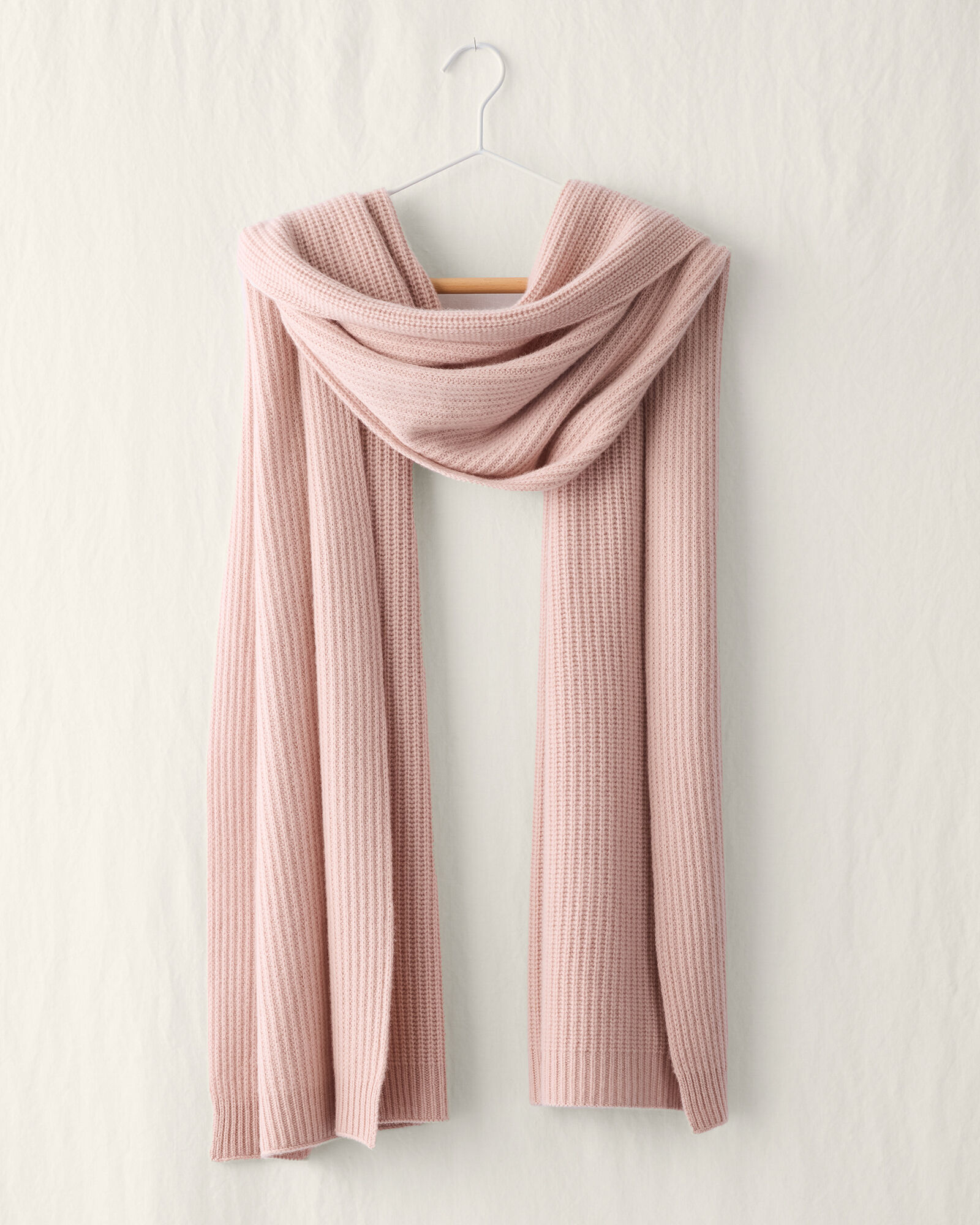 Cashmere Shaker Stitch Scarf