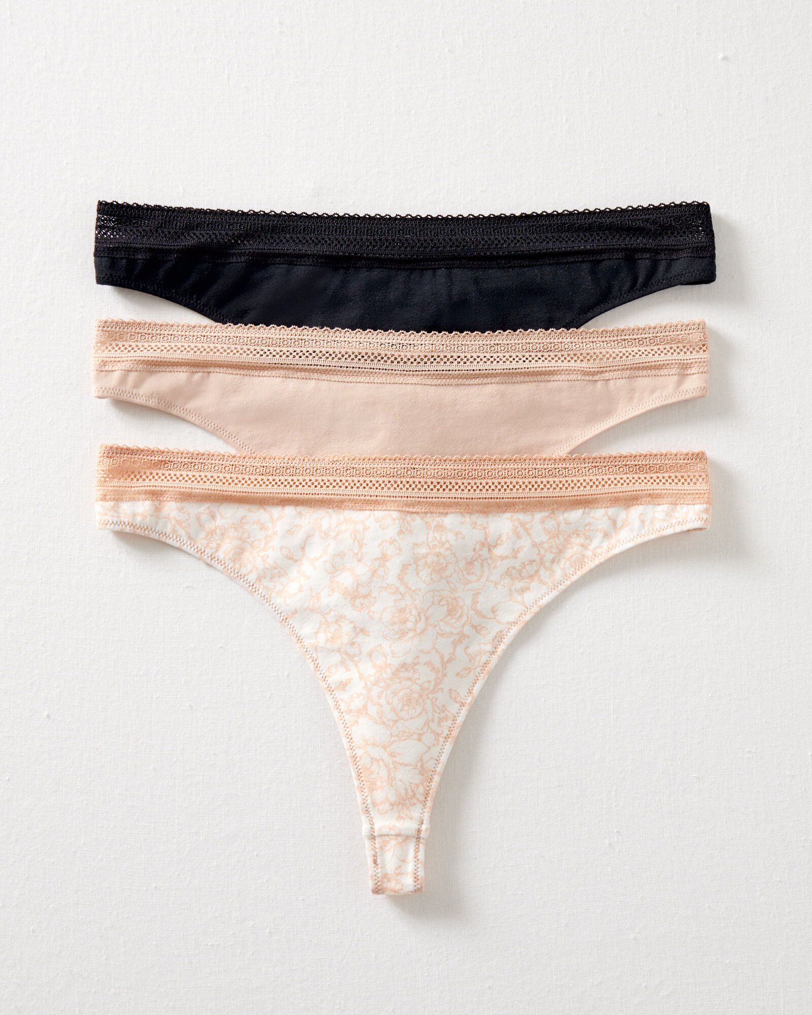 Cotton Thong 3-Pack