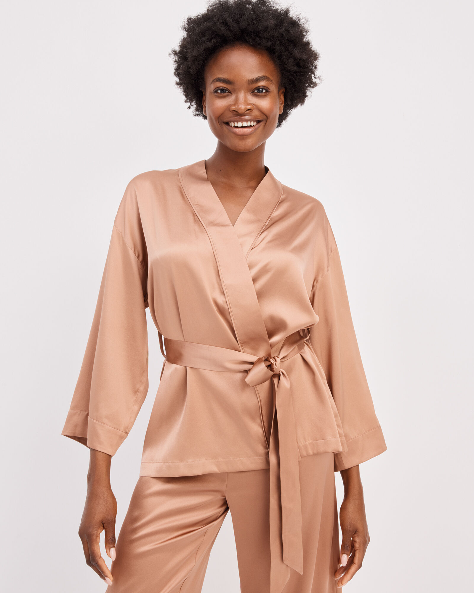 Wrap shop pyjama top