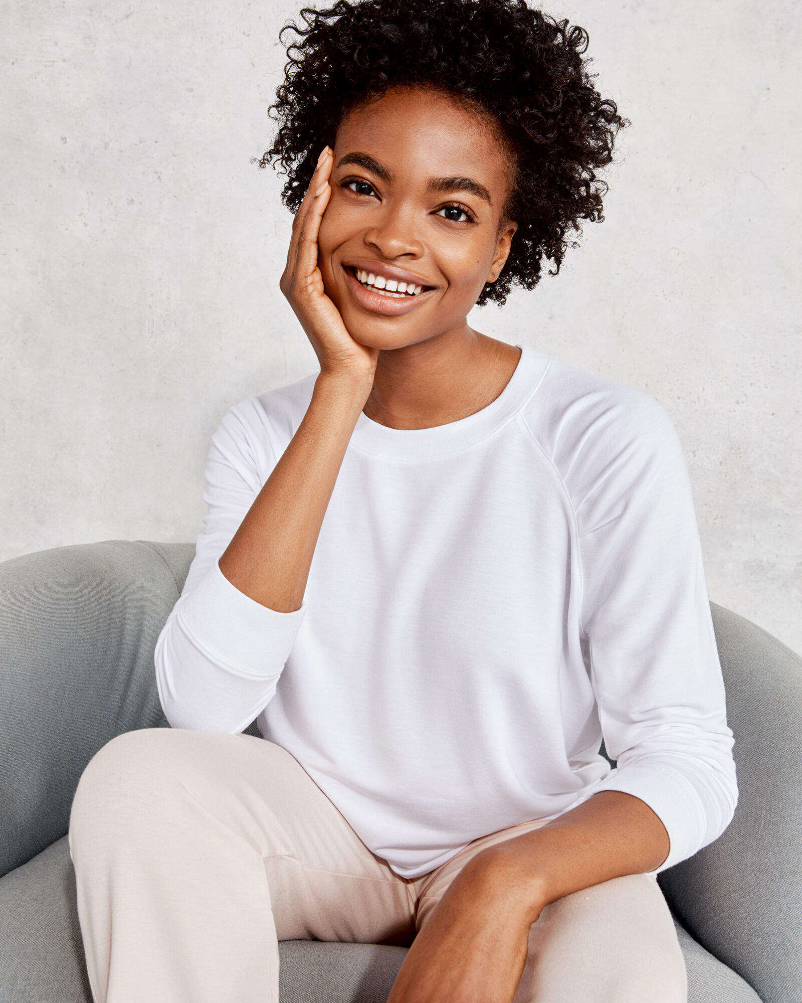 French terry raglan sweatshirt shop