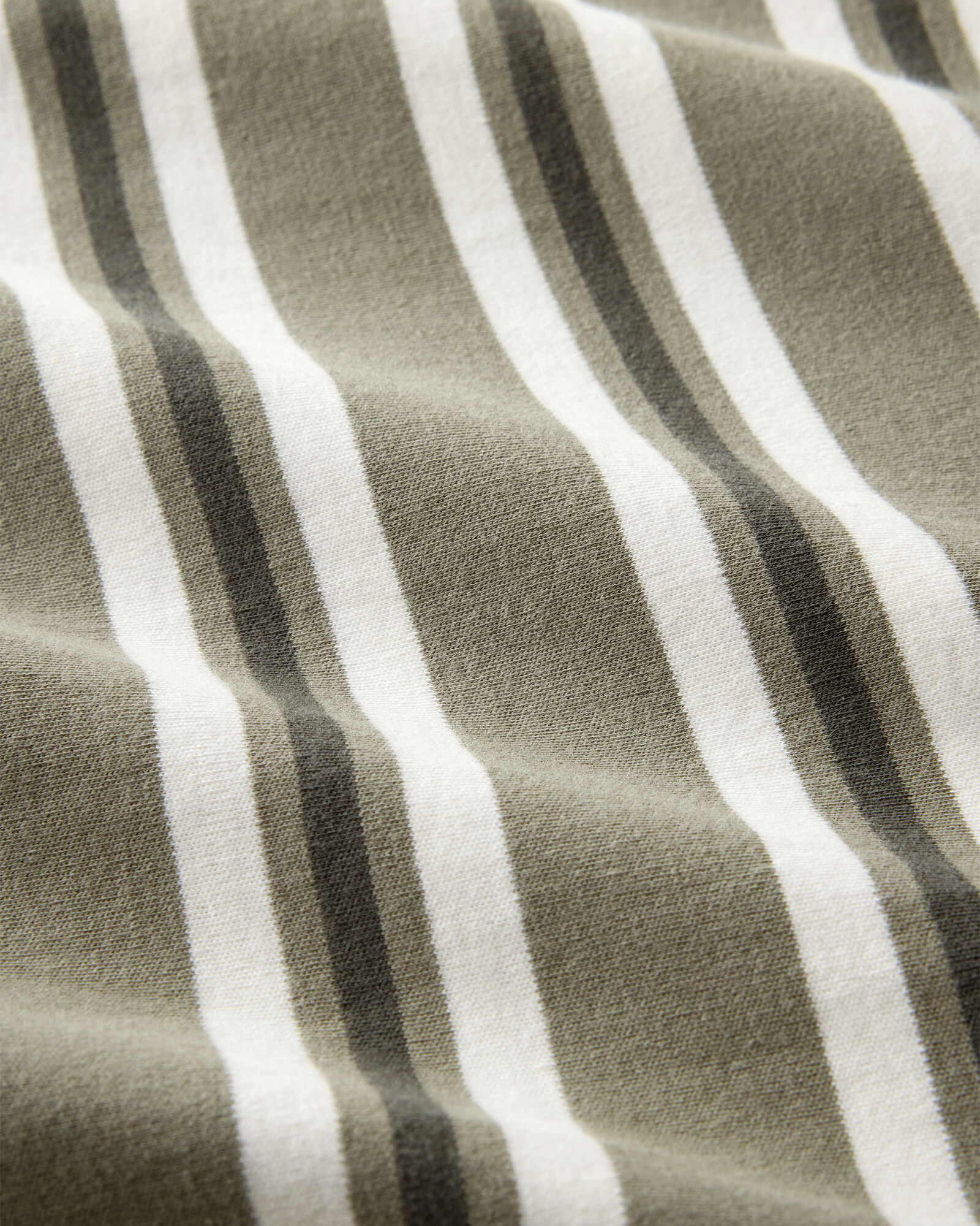 Organic Cotton Interlock Stripe Midi Knot Dress