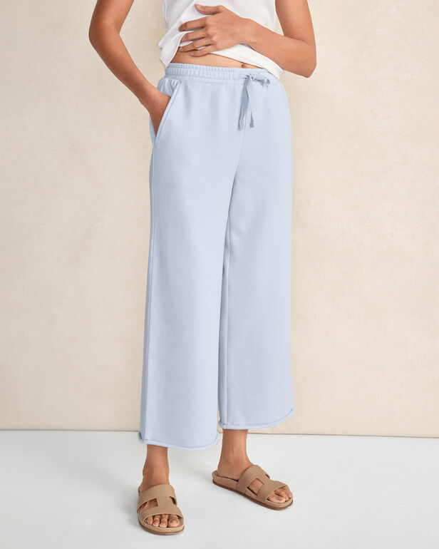Organic Cotton Lofty Terry Wide Leg Pants