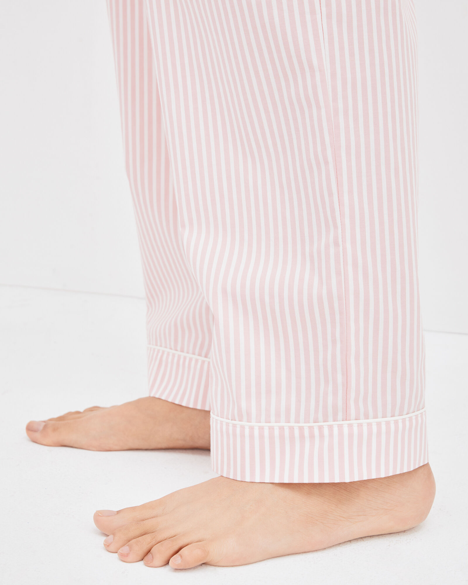Organic Cotton Poplin Awning Stripe Sleep Pants