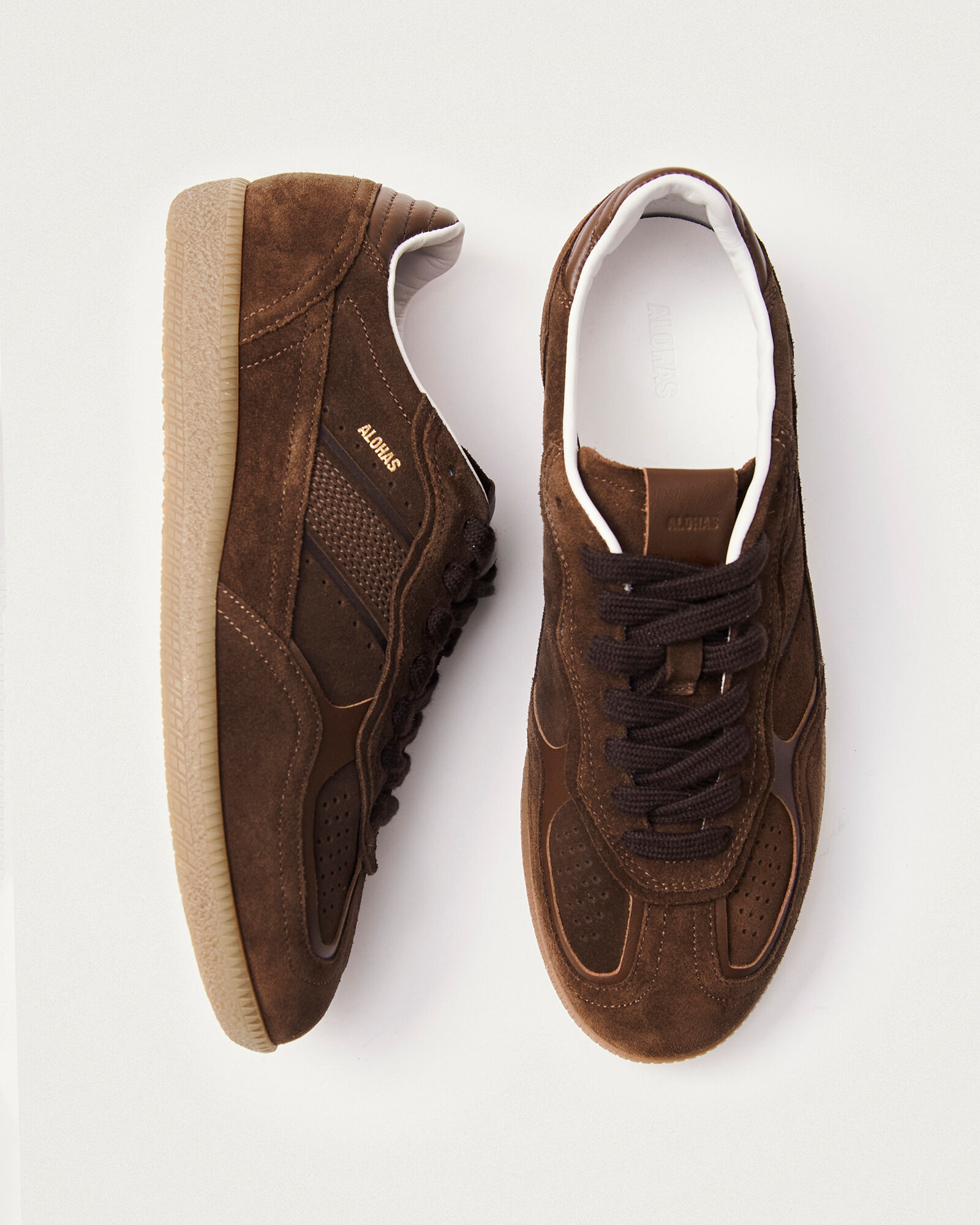 ALOHAS Tb.490 Rife Chocolate Brown Leather Sneakers