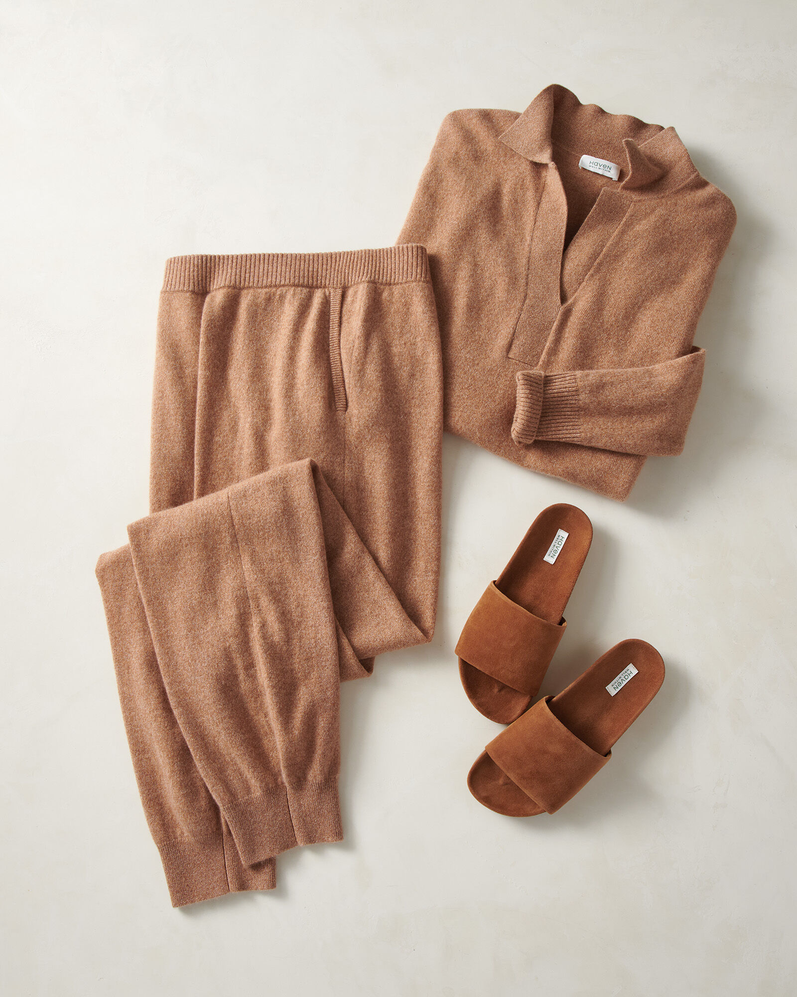 Suede Slides