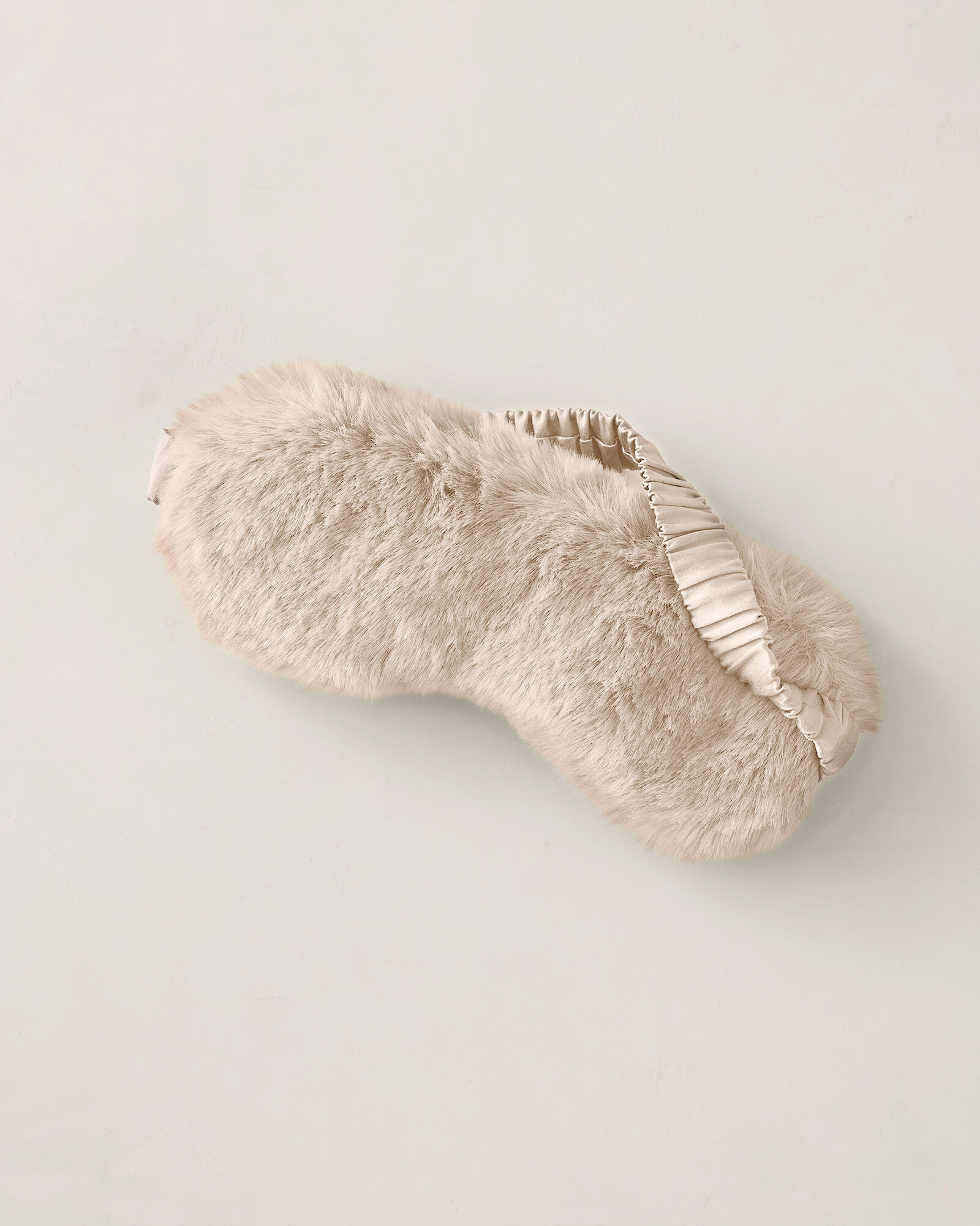 Faux Fur + Silk Eye Mask