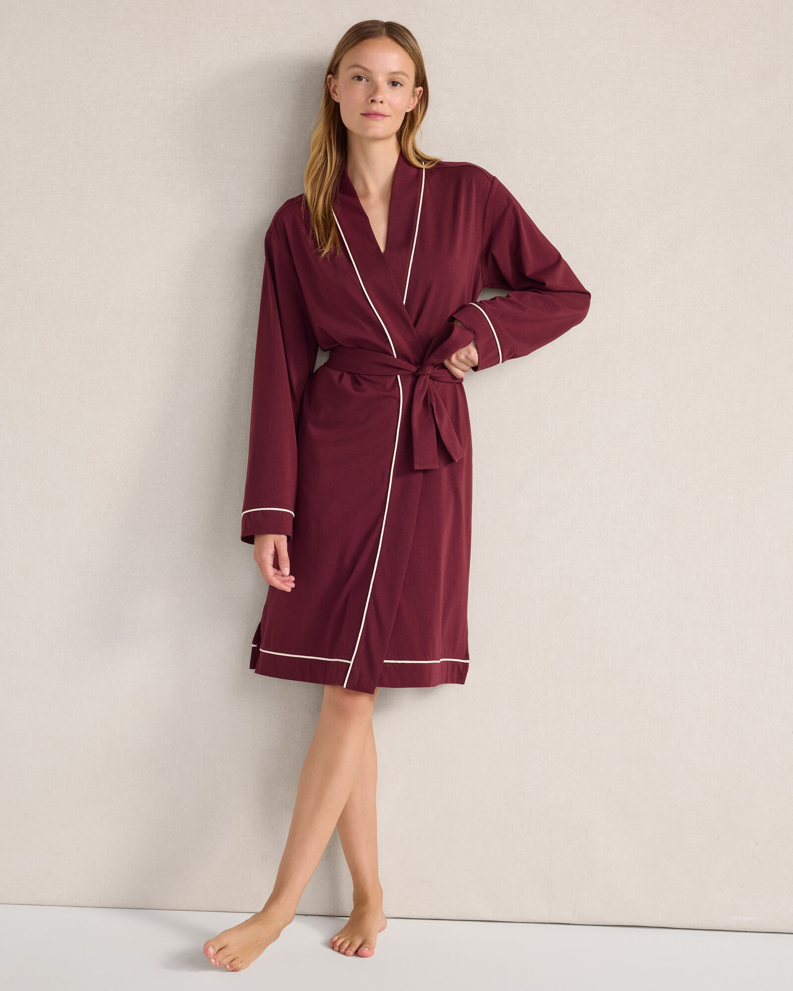 Organic Cotton Jersey Robe