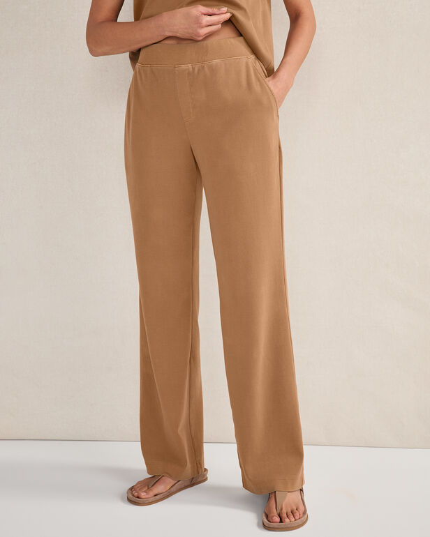 Organic Cotton Interlock Boot Cut Pants