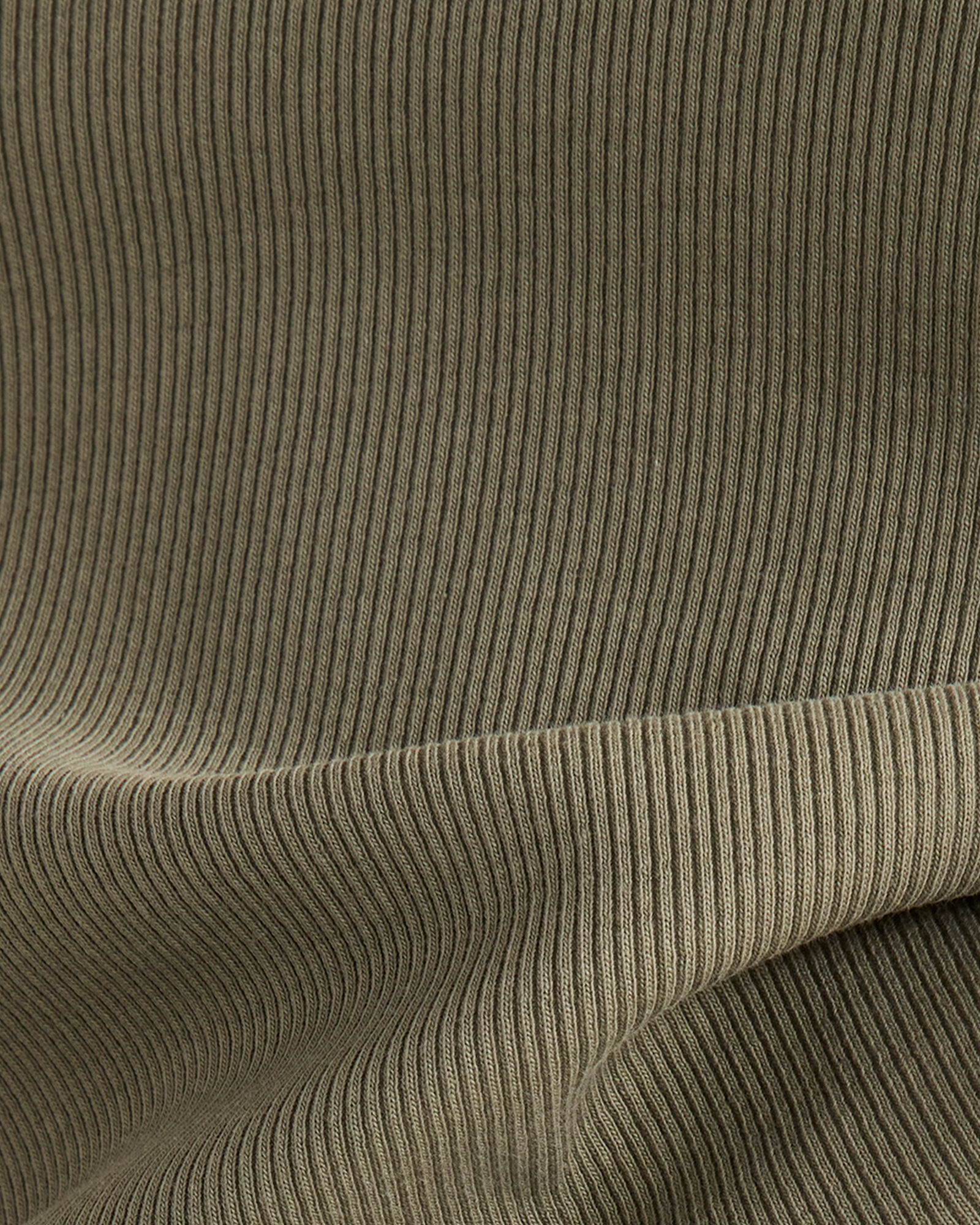 Organic Cotton Rib Knit Midi Skirt