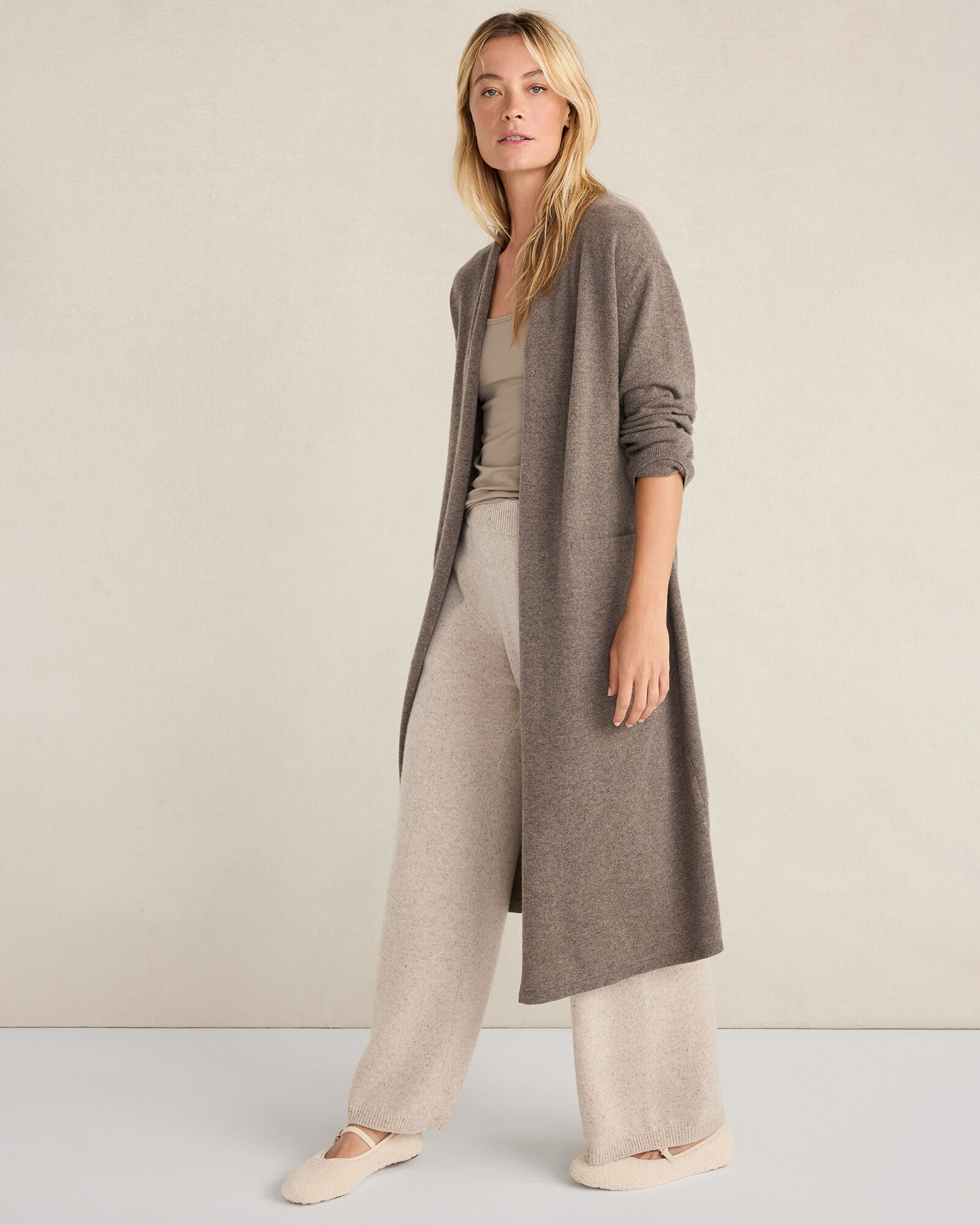 Cashmere Belted Duster