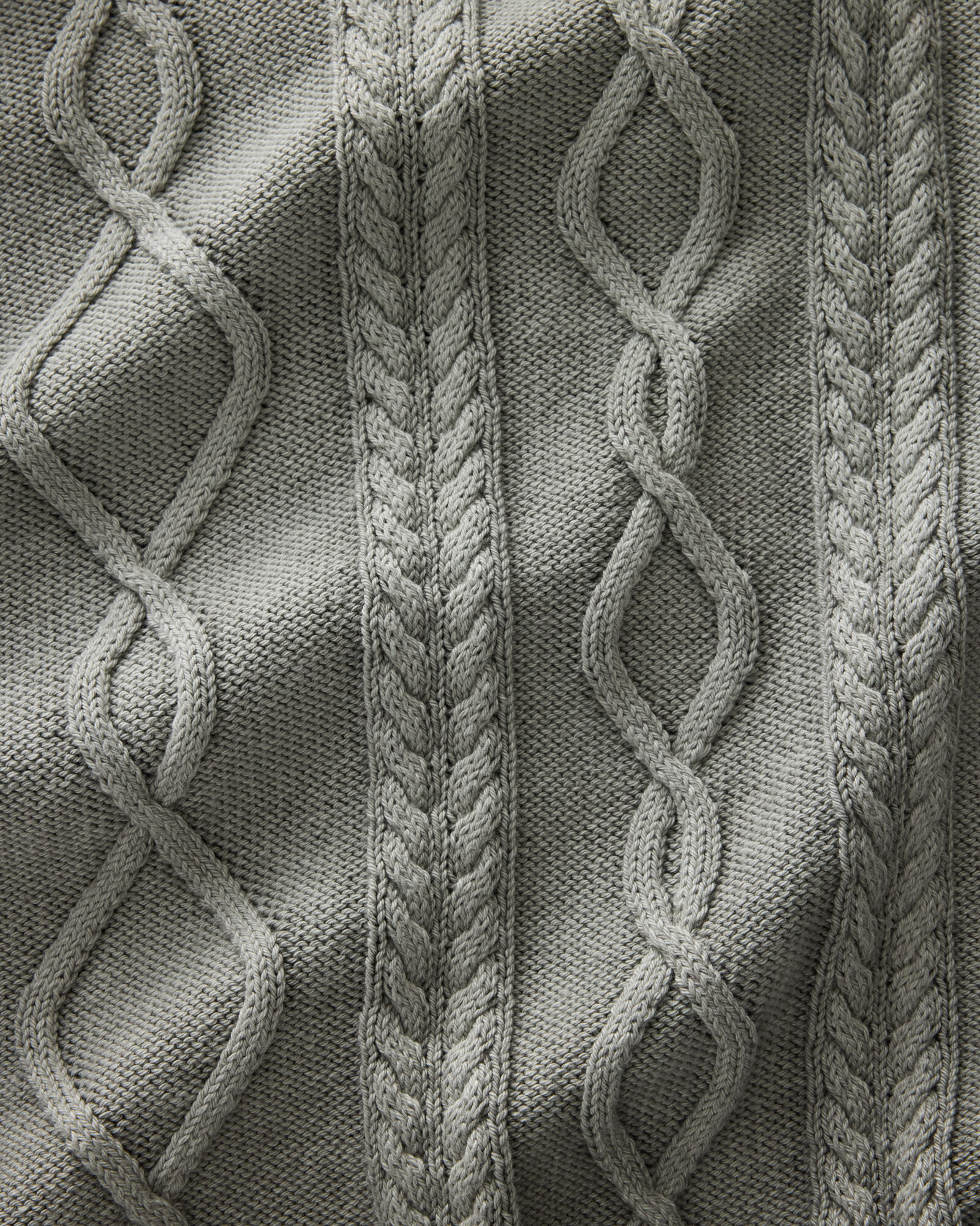 Cotton Cable Knit Gradient Dye Sweater