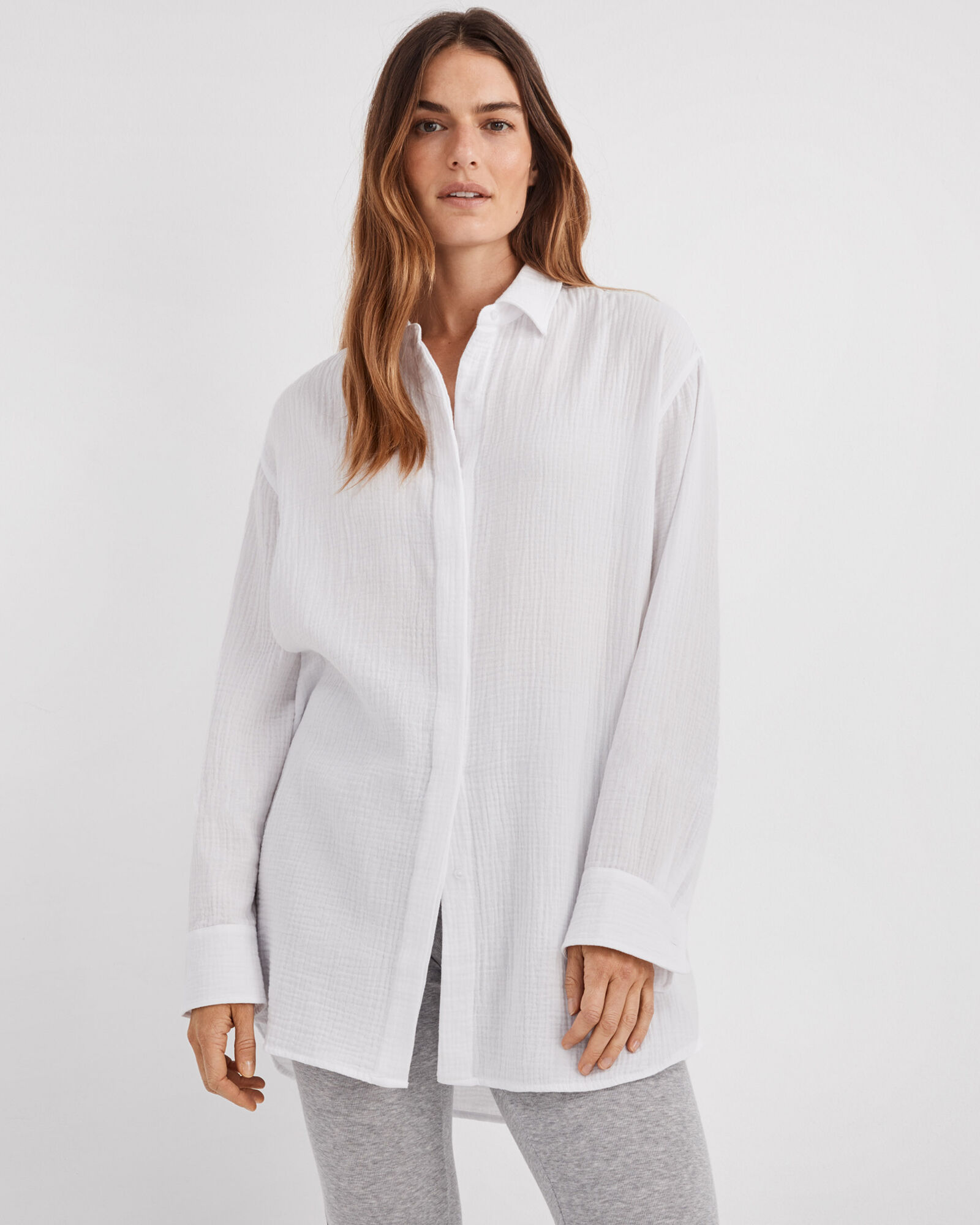 Organic Cotton Gauze Oversized Shirt | Haven Well Within