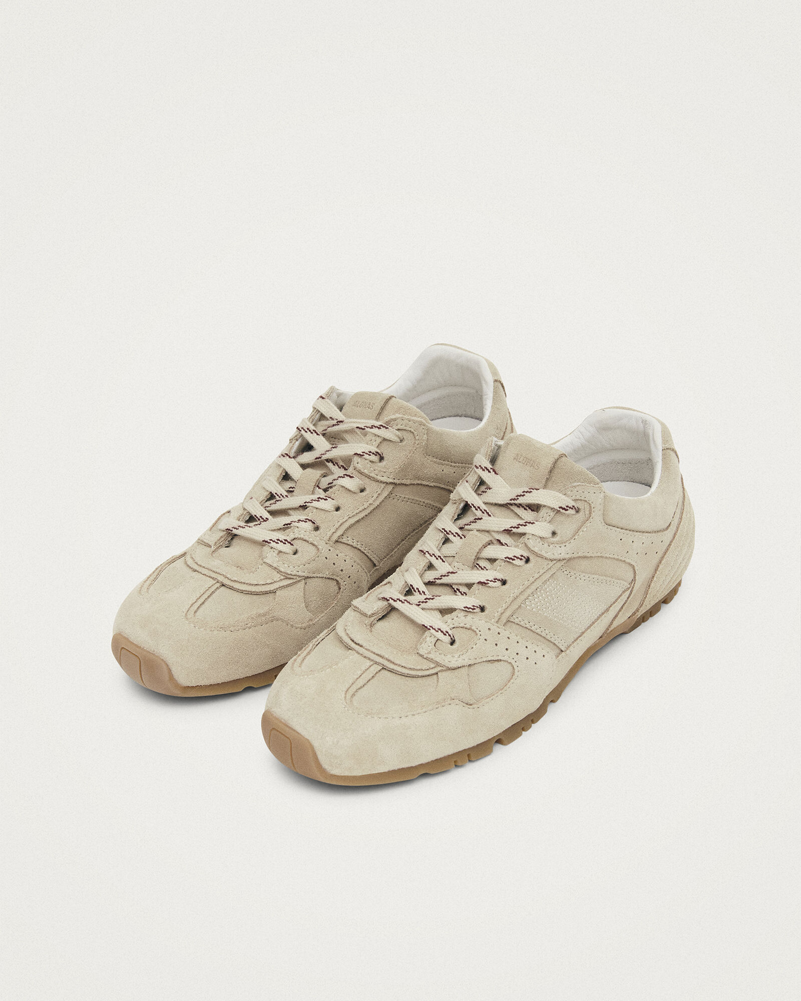 ALOHAS TB.56 Suede Cream Leather Sneakers