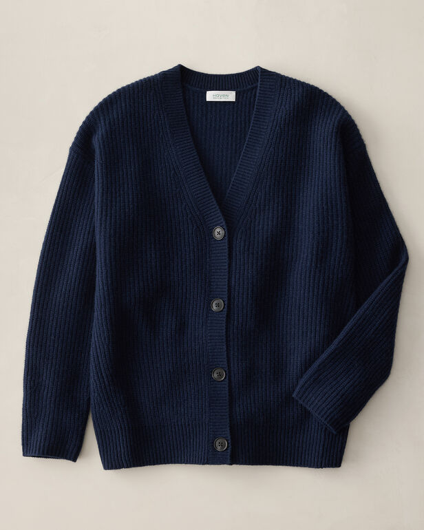 Cashmere Shaker Stitch Cardigan