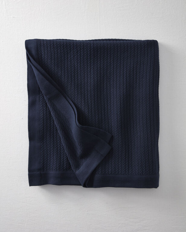 Cotton Cable Knit Blanket