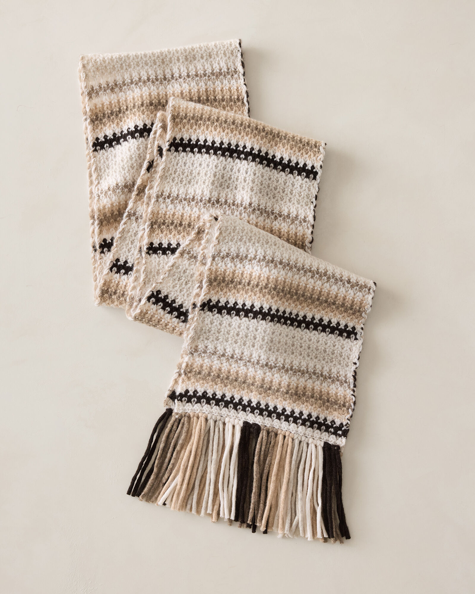 Cashmere Chevron Stripe Scarf