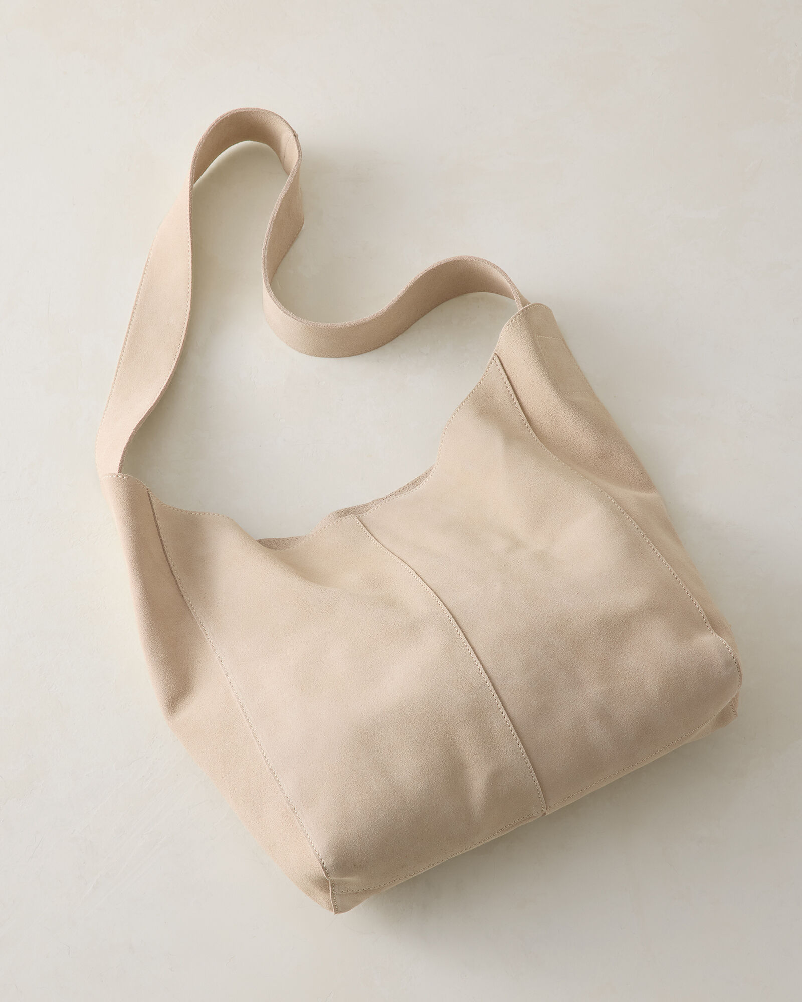 Suede Bucket Tote