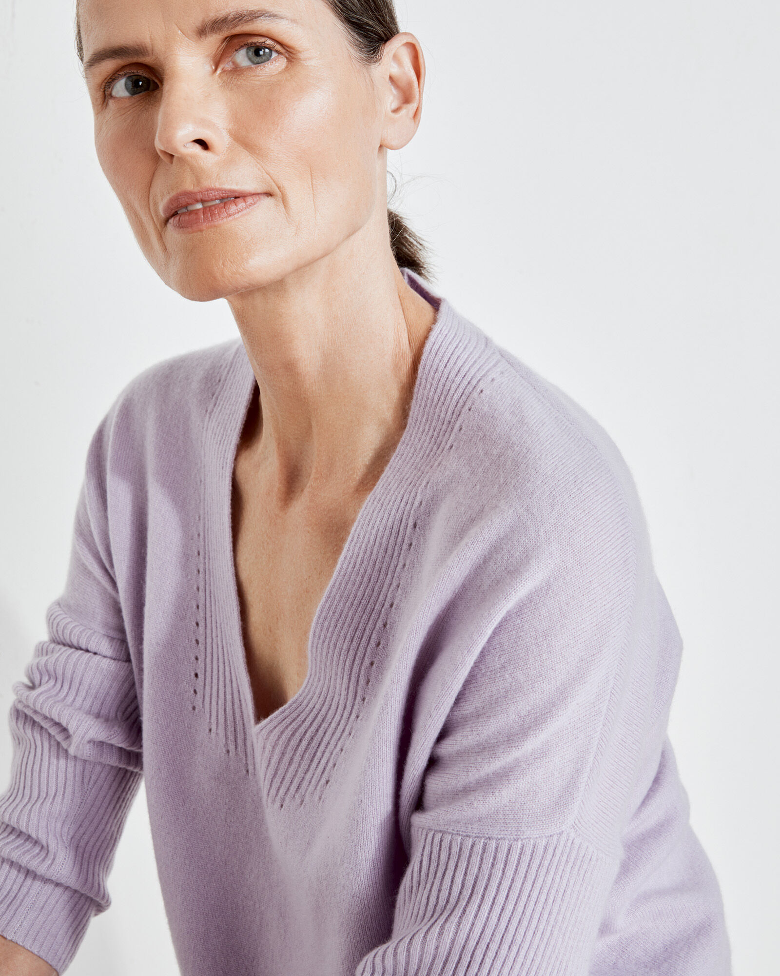 Relaxed v neck sweater new arrivals