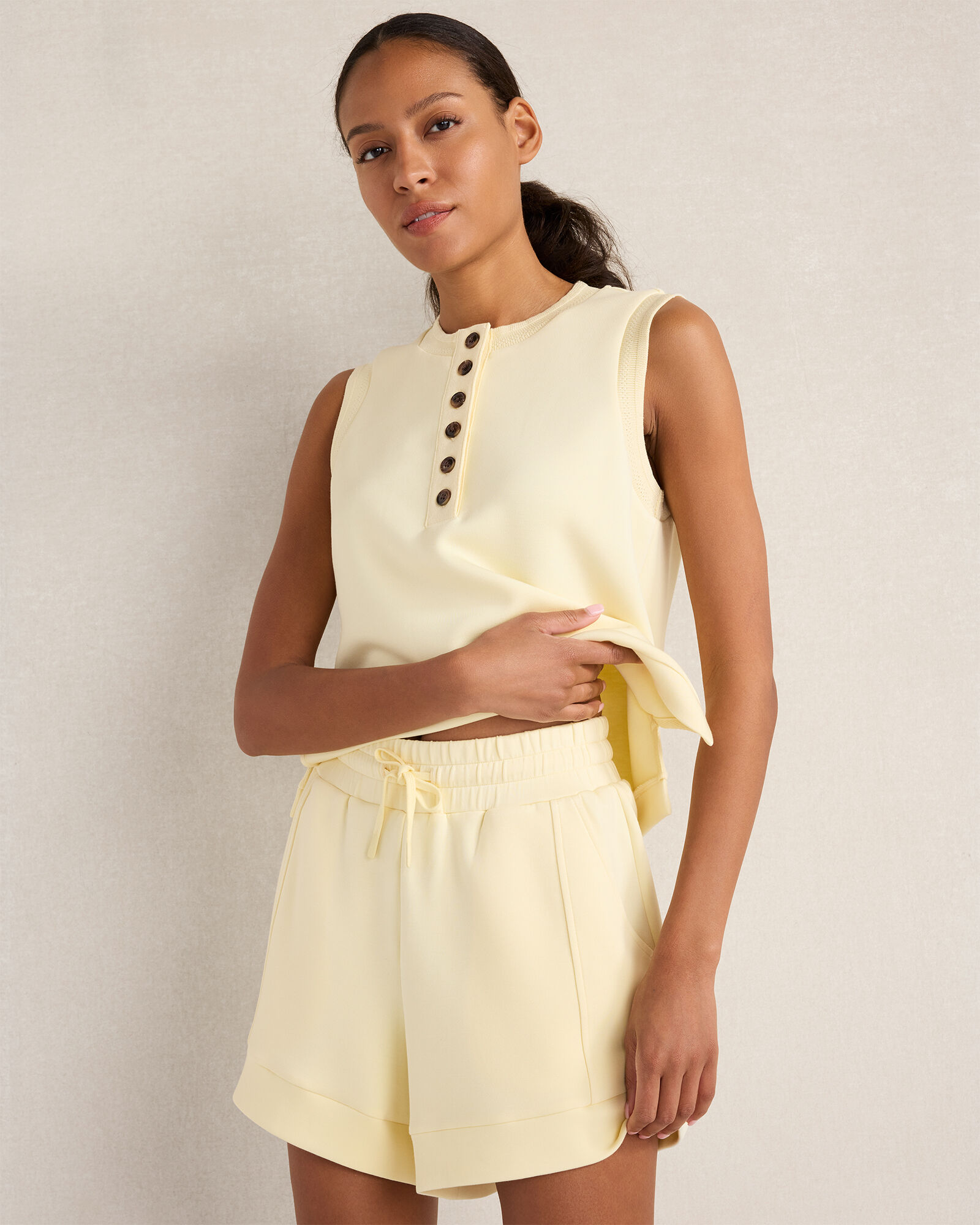 Varley Marla Button Placket Tank