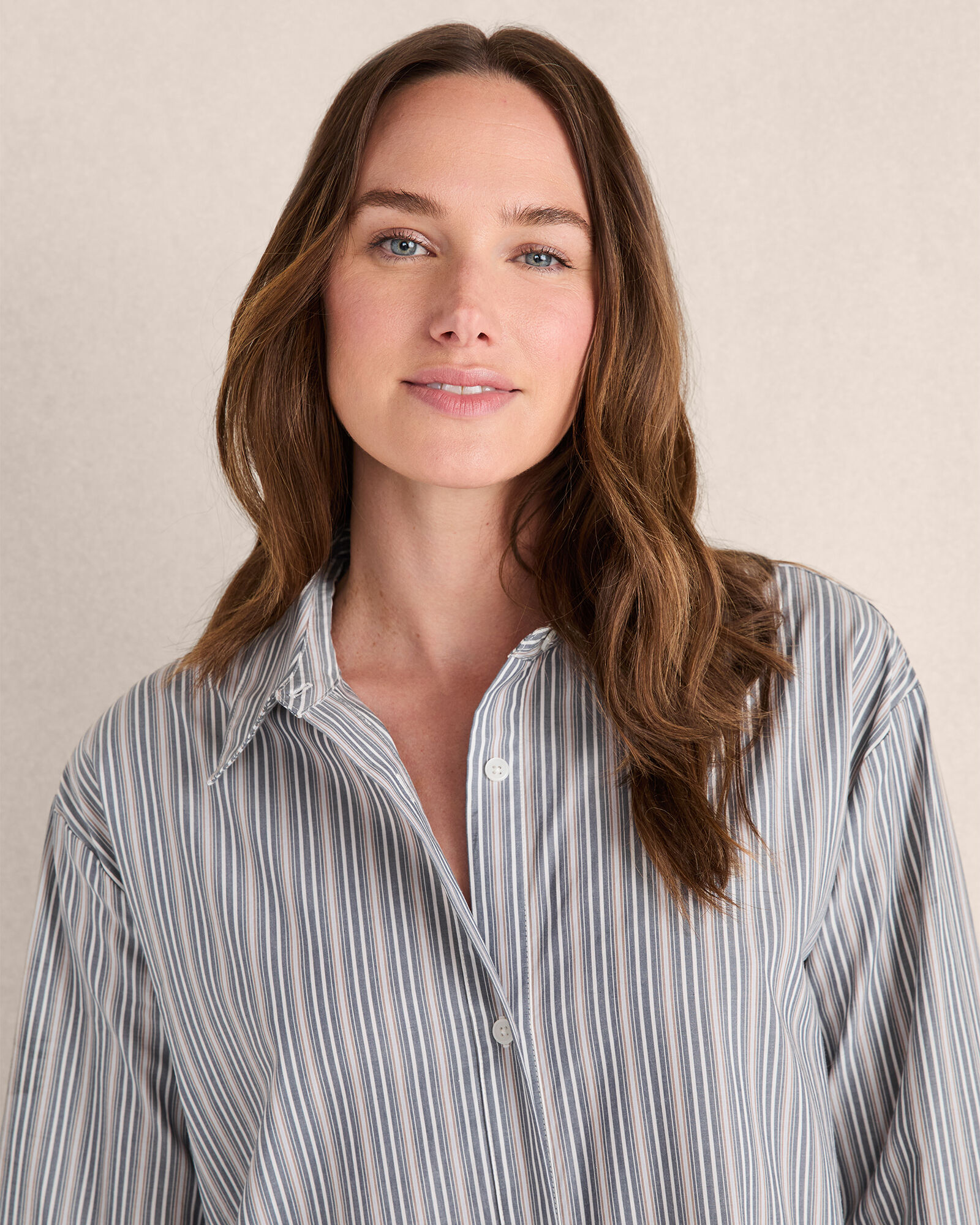 Organic Cotton Poplin Buttondown Midi Dress