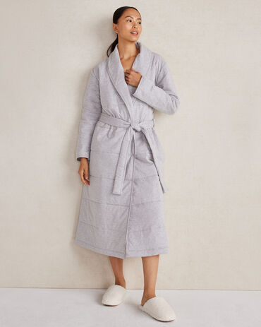 Organic Cotton Quilted Duvet Robe