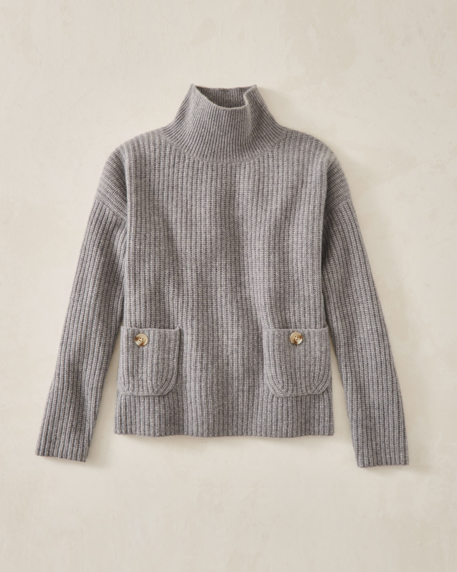 Cashmere Funnel Neck Sweater