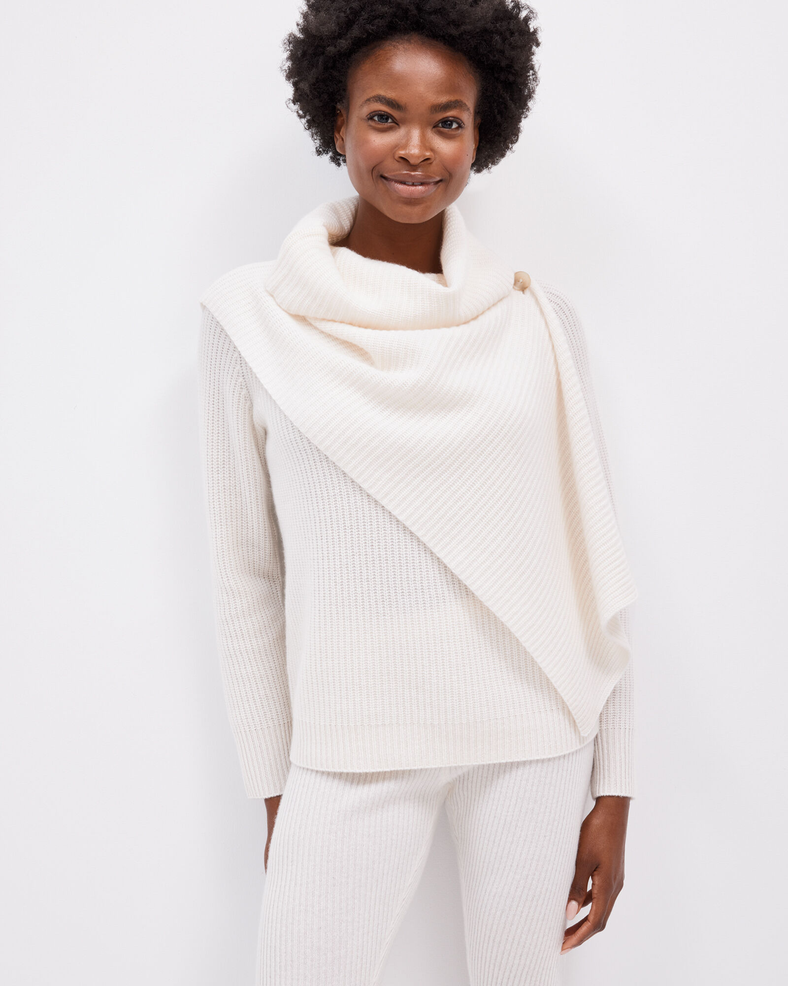 White shawl sweater store