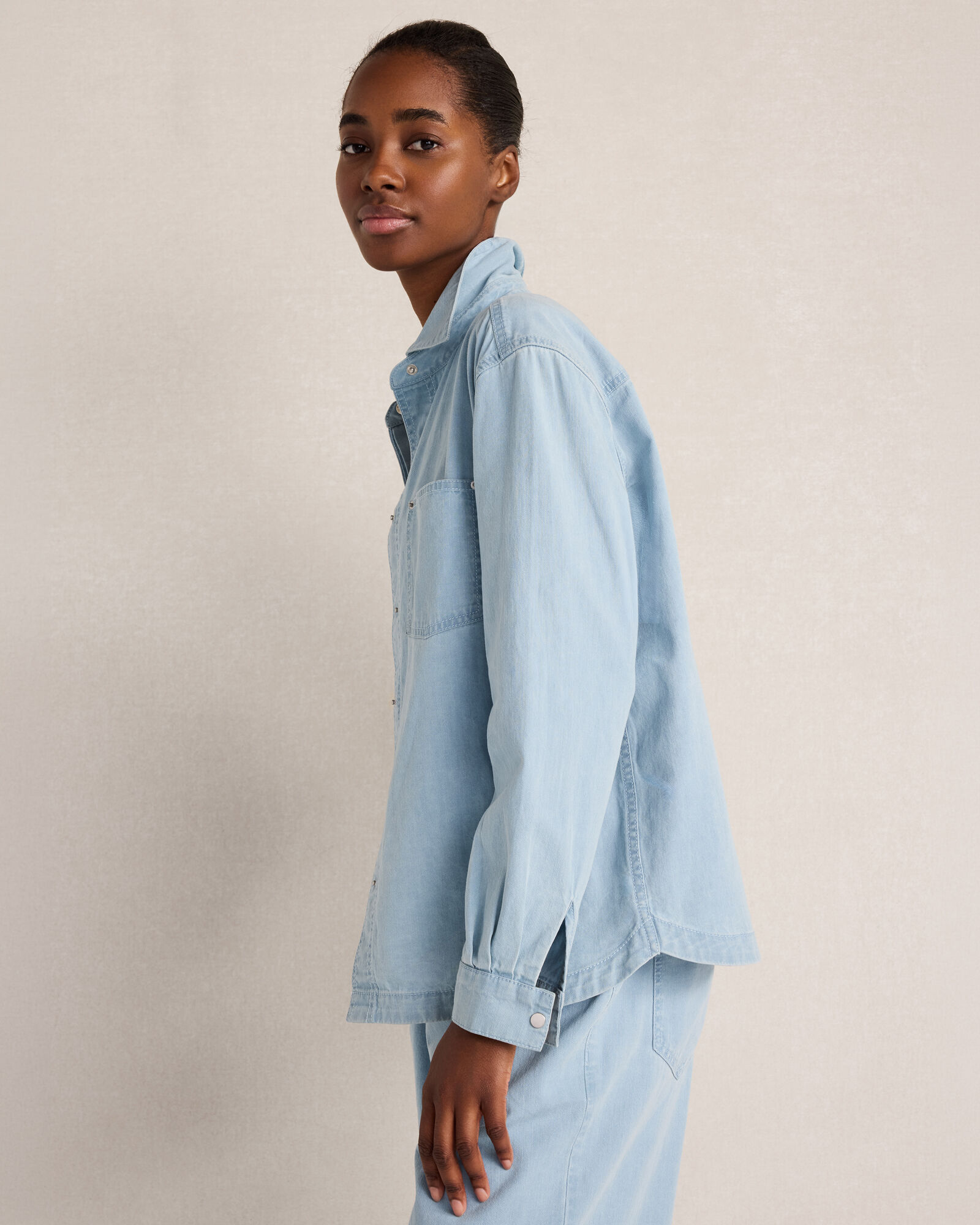 Organic Cotton Denim Shacket