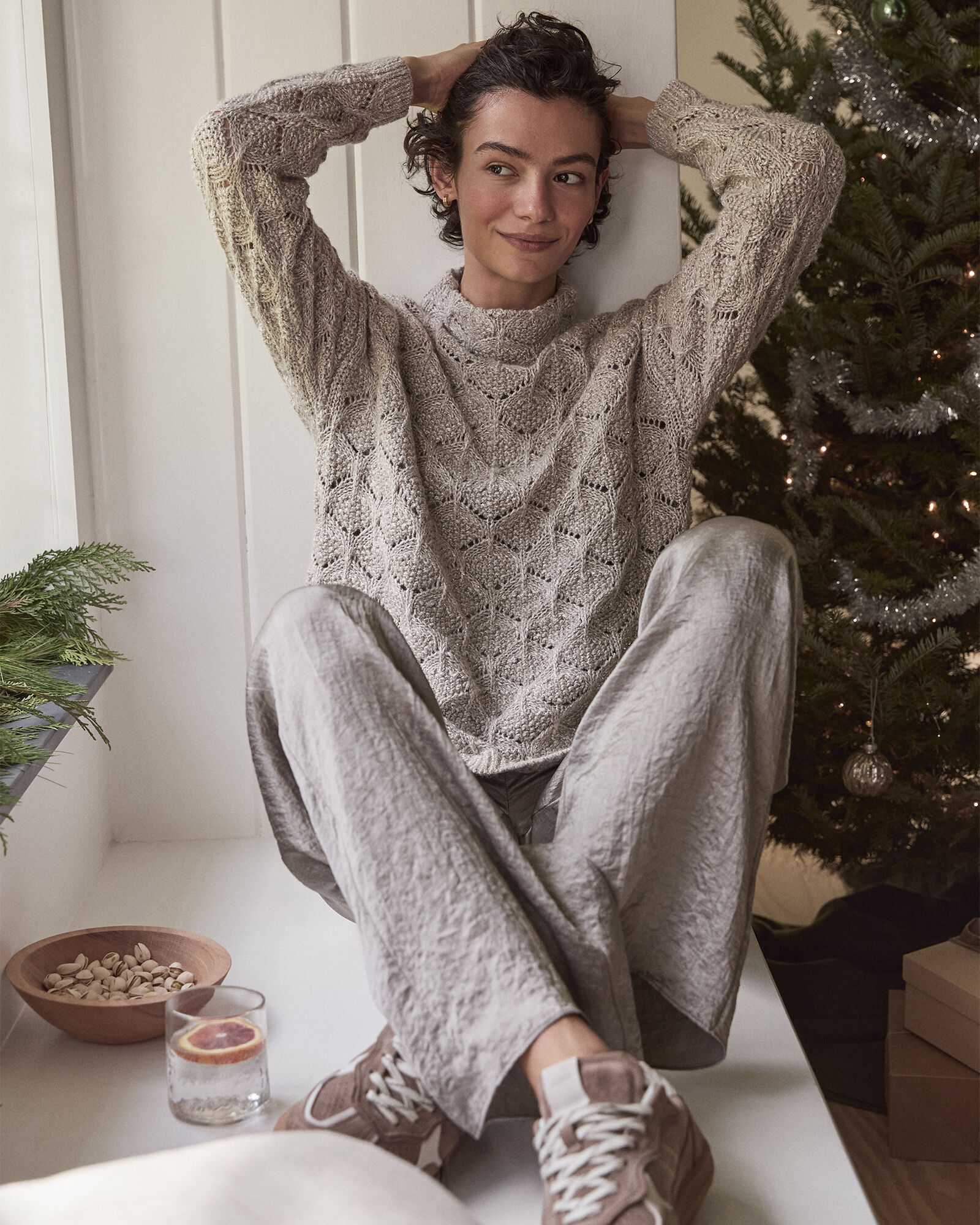 Luxe Crinkle Shine Pants