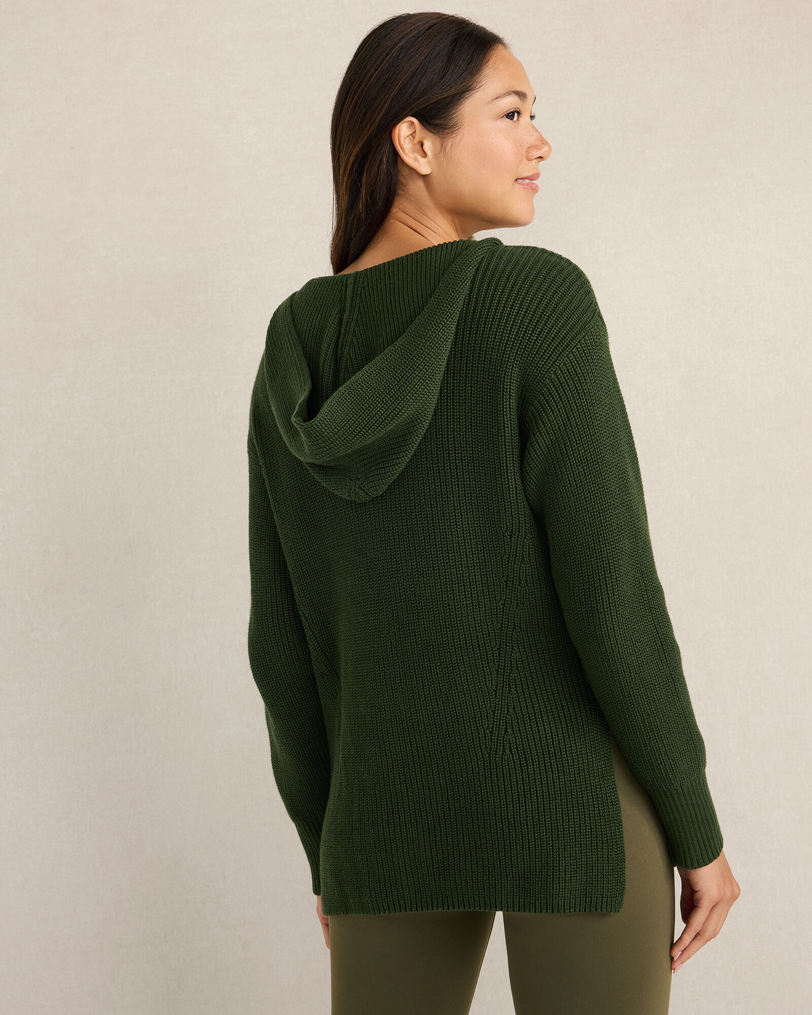 Organic Cotton Shaker Stitch Hoodie