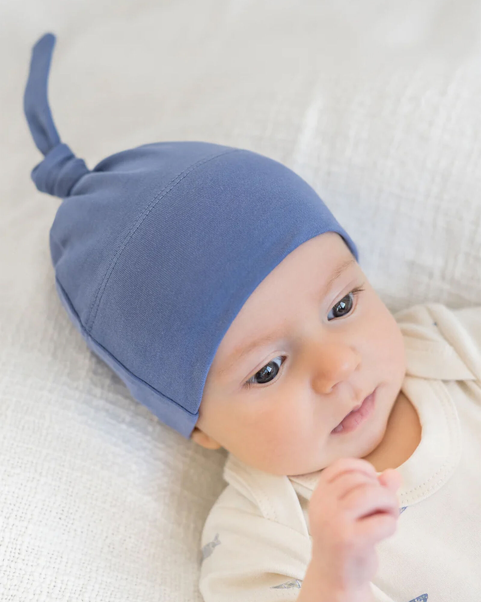 Colored Organics Knotted Newborn Hat