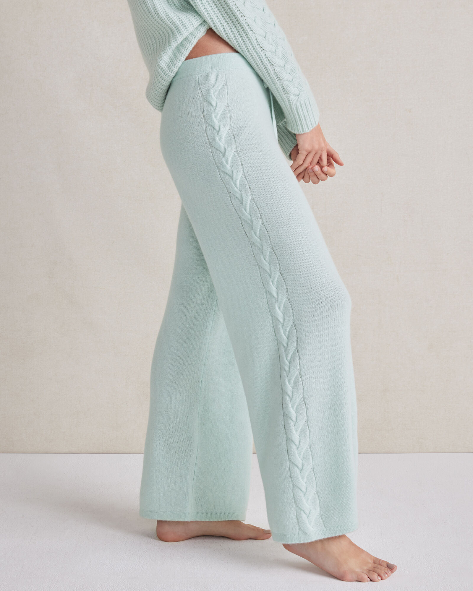 Cashmere Wide Leg Pants