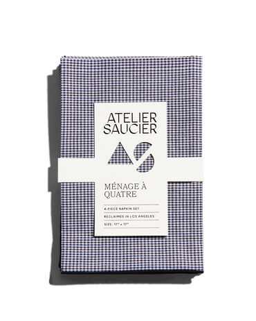 Atelier Saucier Dalmatian Check Napkin Set