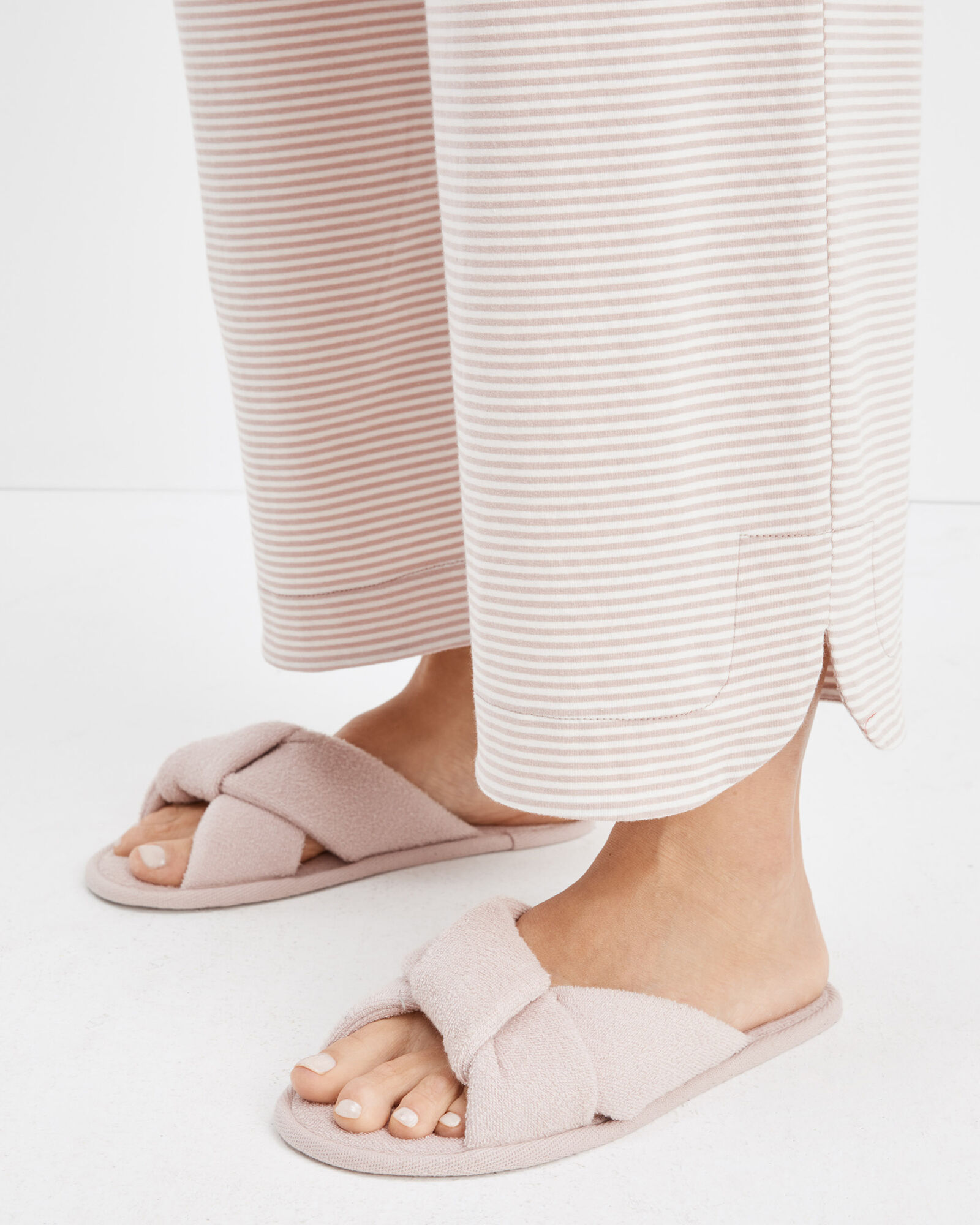 Knotted Terry Slippers