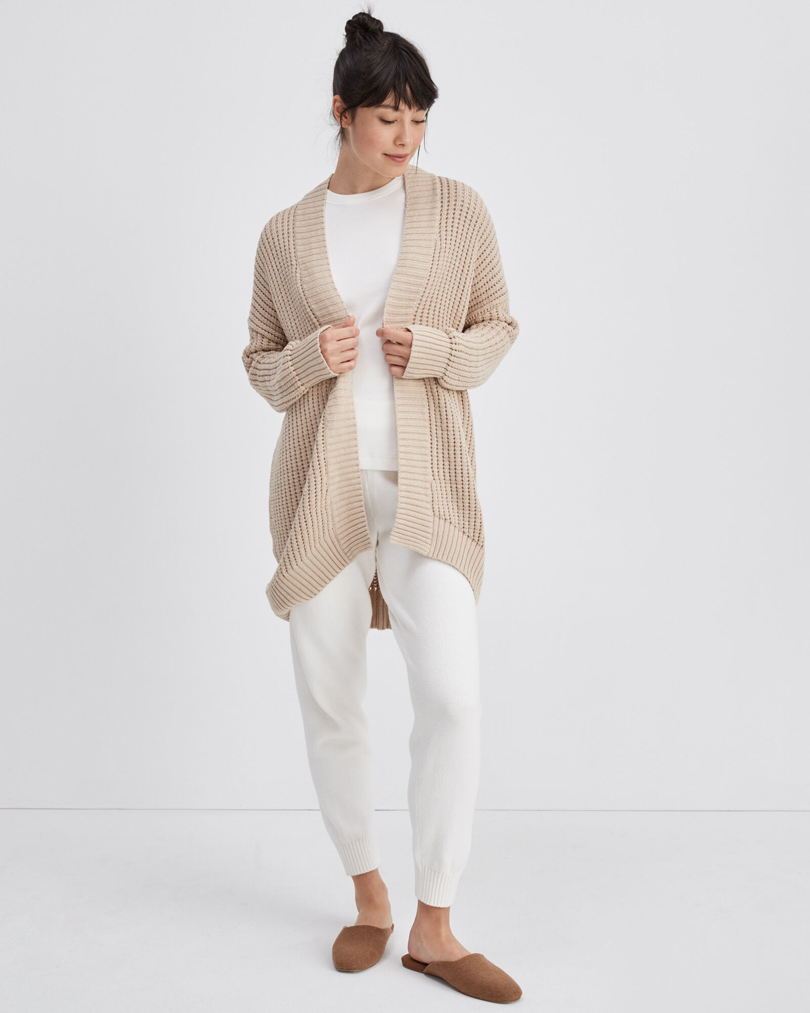 Cotton cocoon cardigan sales