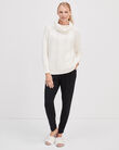 Cowlneck Cable Knit Sweater