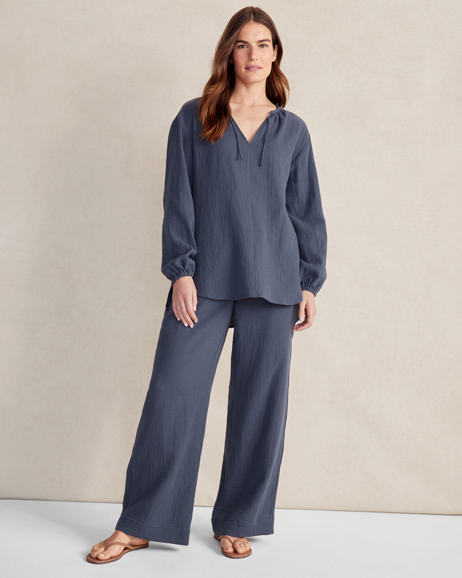 Organic Cotton Gauze Pants