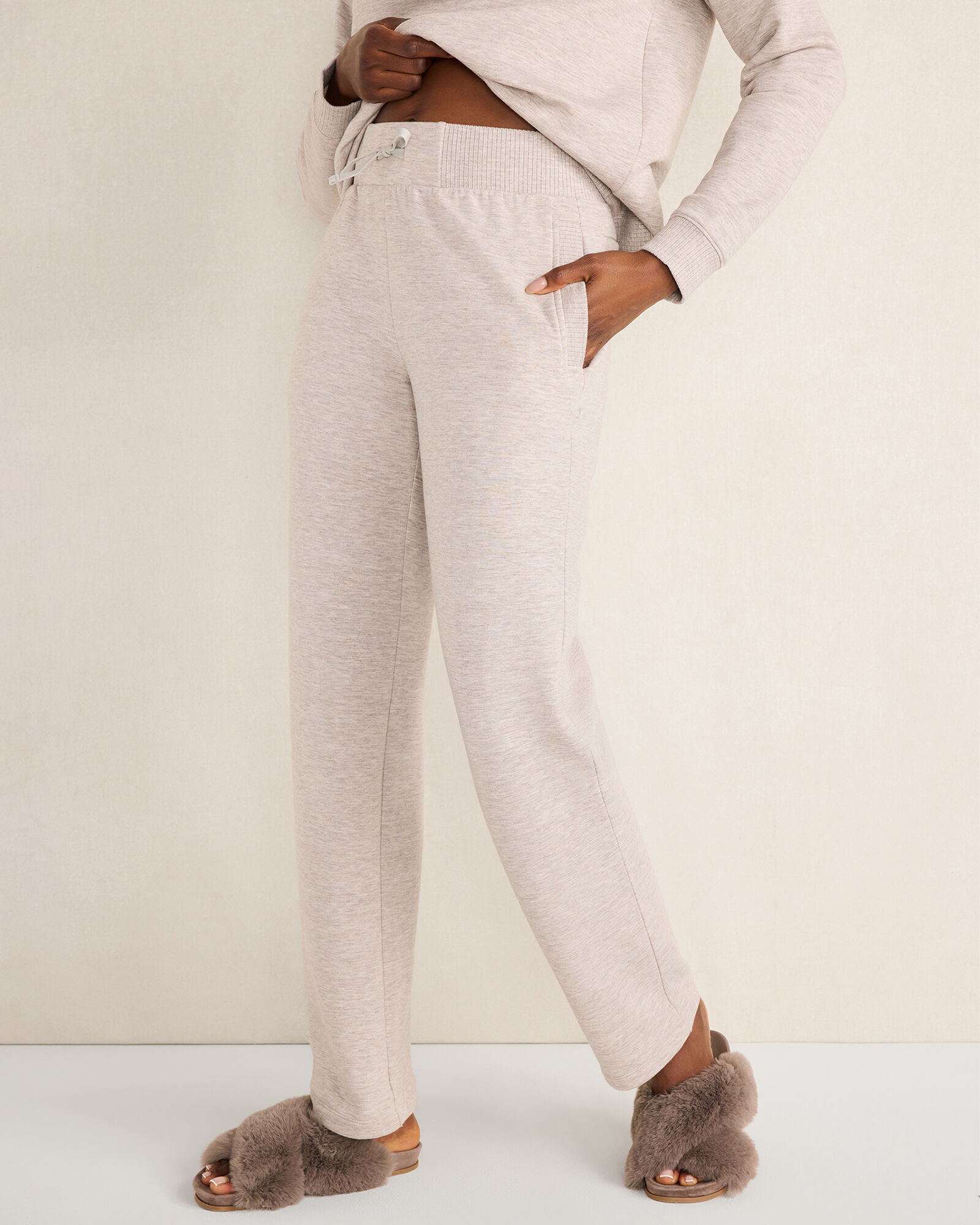 Fleece Straight Leg Pants