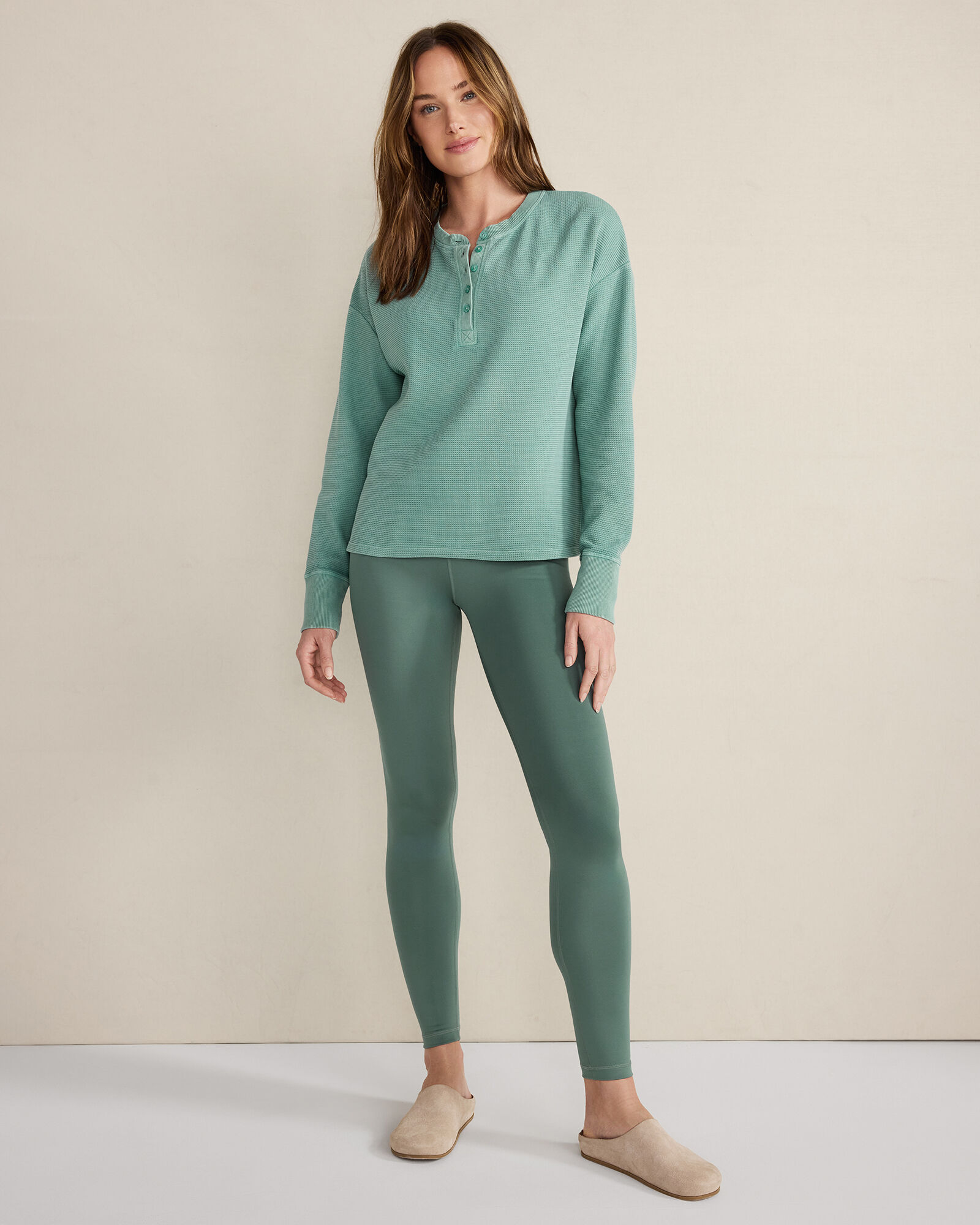 Resti Organic Cotton Waffle Henley