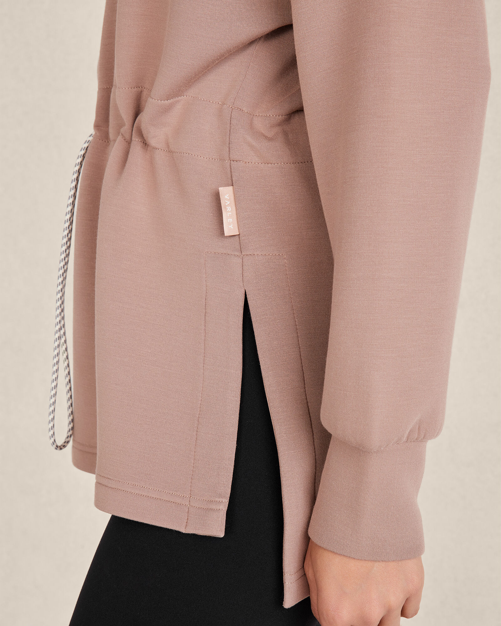 Cinched sale waist sweatshirt