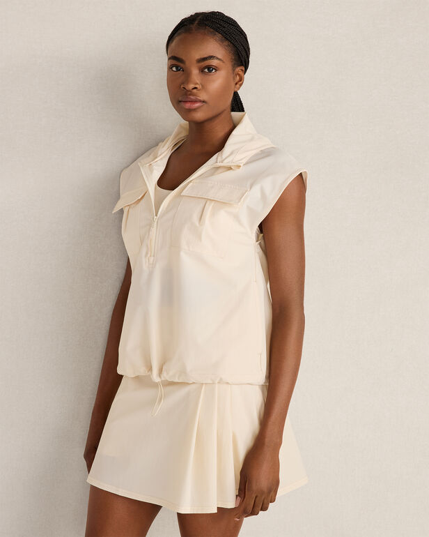 Woven Nylon Hooded Vest