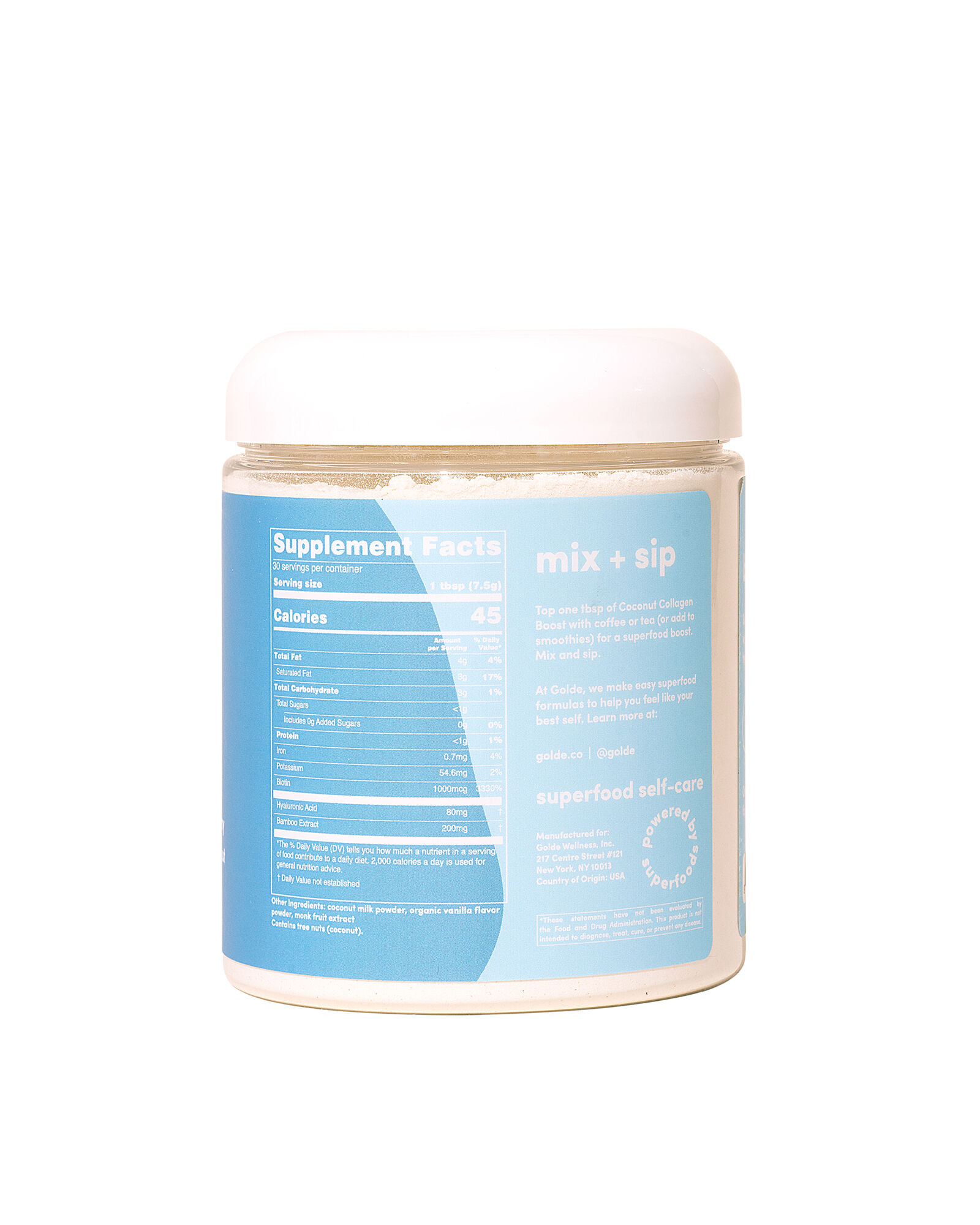 Golde Coconut Collagen Boost