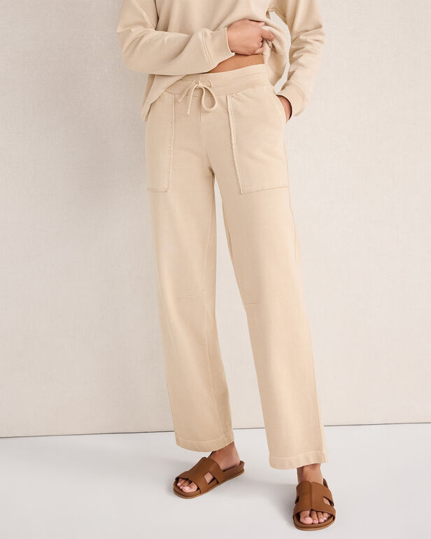 Garment-Dyed Organic Cotton Terry Pants