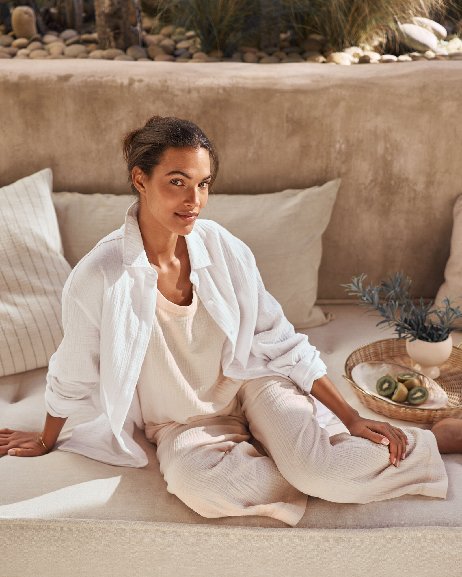 Organic Cotton Gauze Oversized Shirt