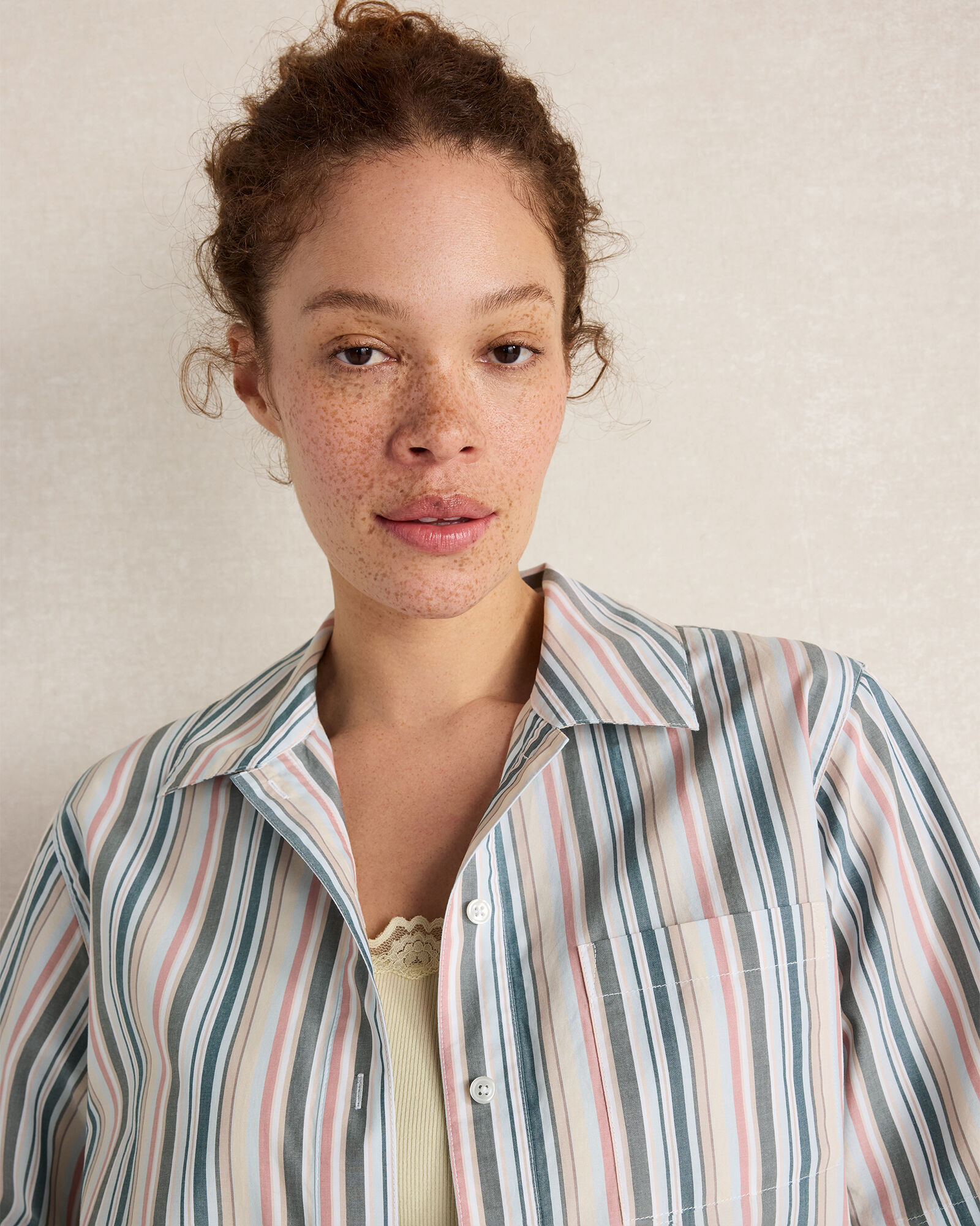 Resti Organic Cotton Poplin Summer Stripe Top