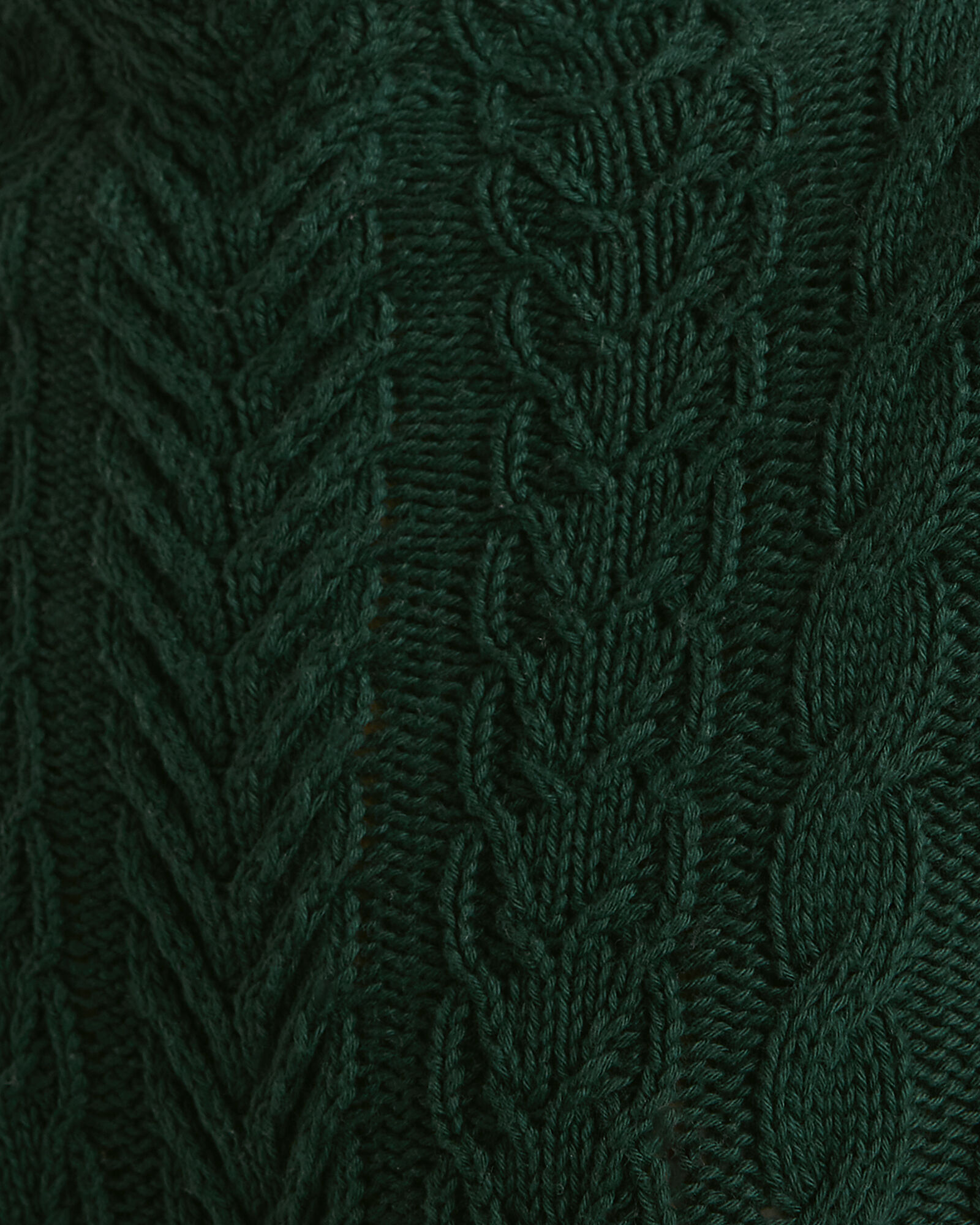 Organic Cotton Cable Mockneck Sweater