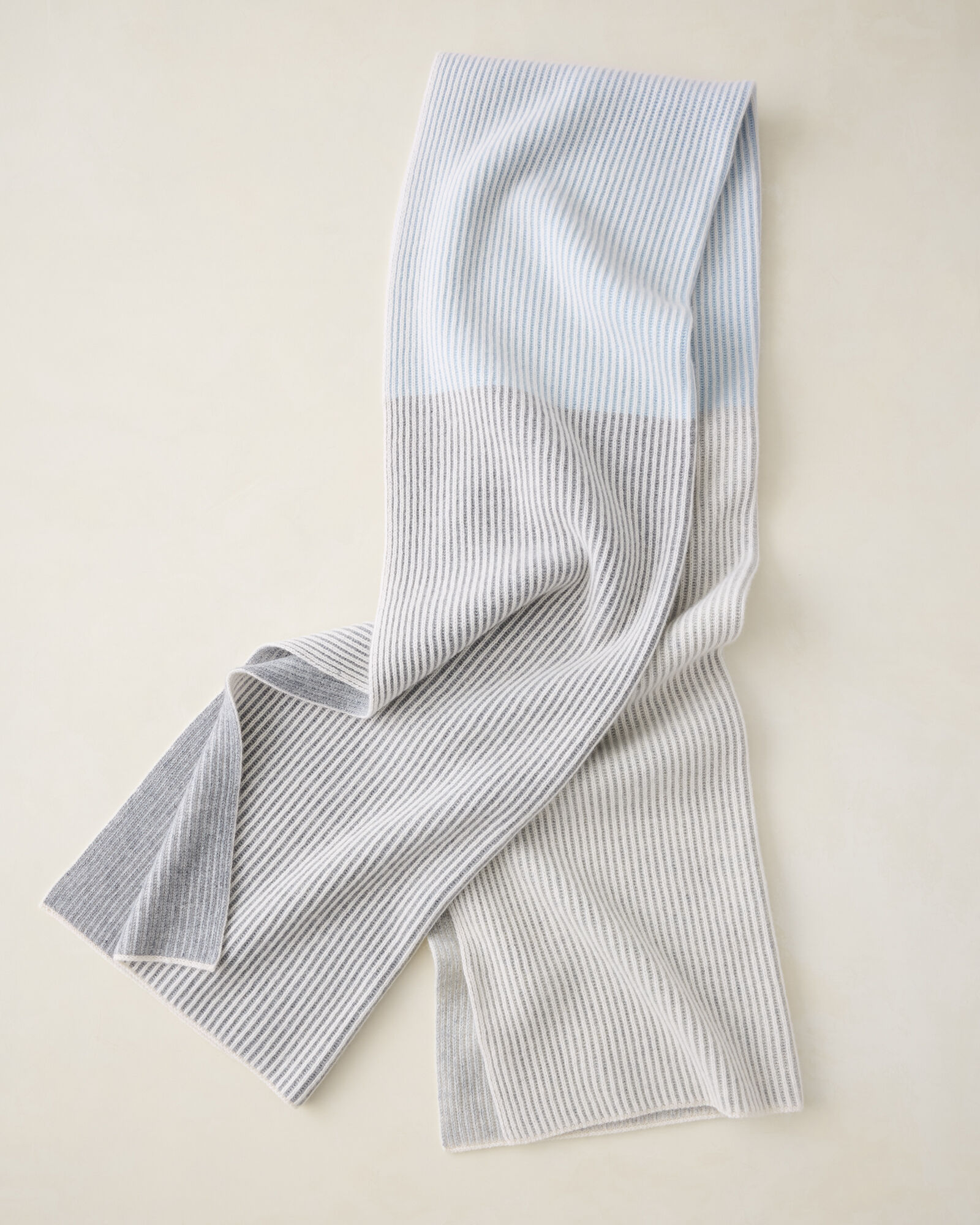 Plaited Cashmere Colorblock Scarf