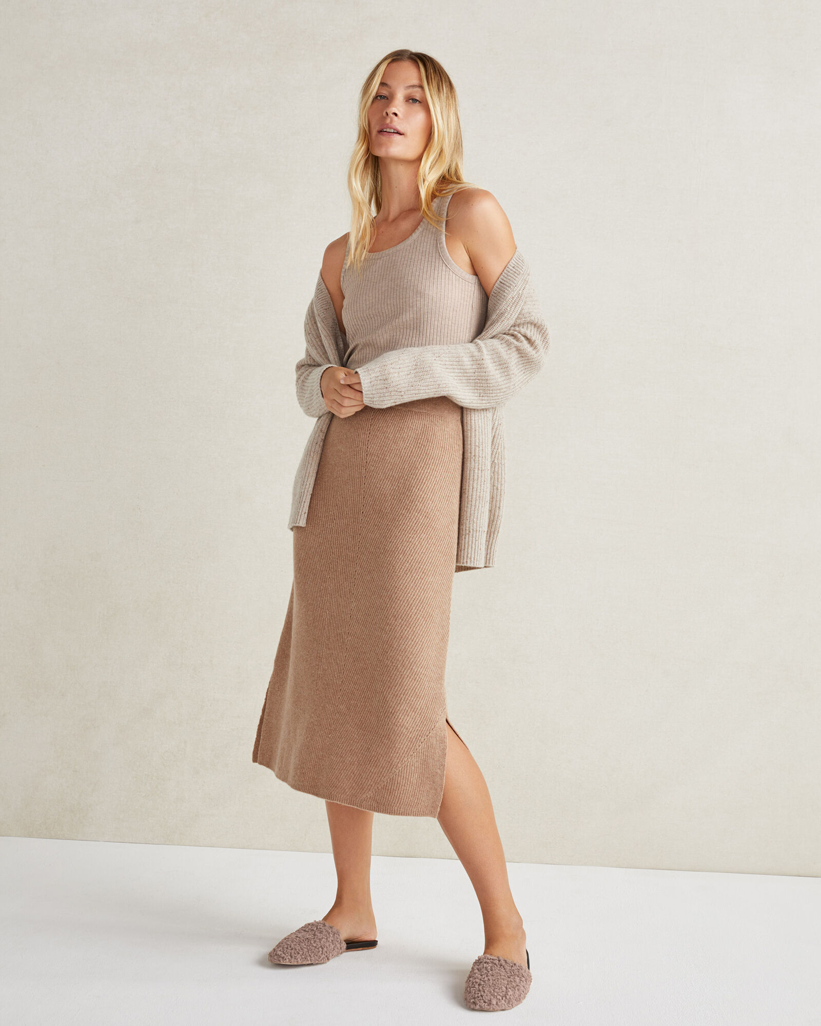 スカート heaven Distressed Knit Skirt heaven Haven Sweater Knit Midi Skirt – II Brunettes