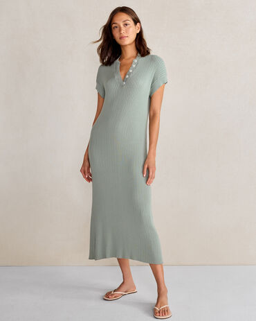 Varley Knit Midi Dress